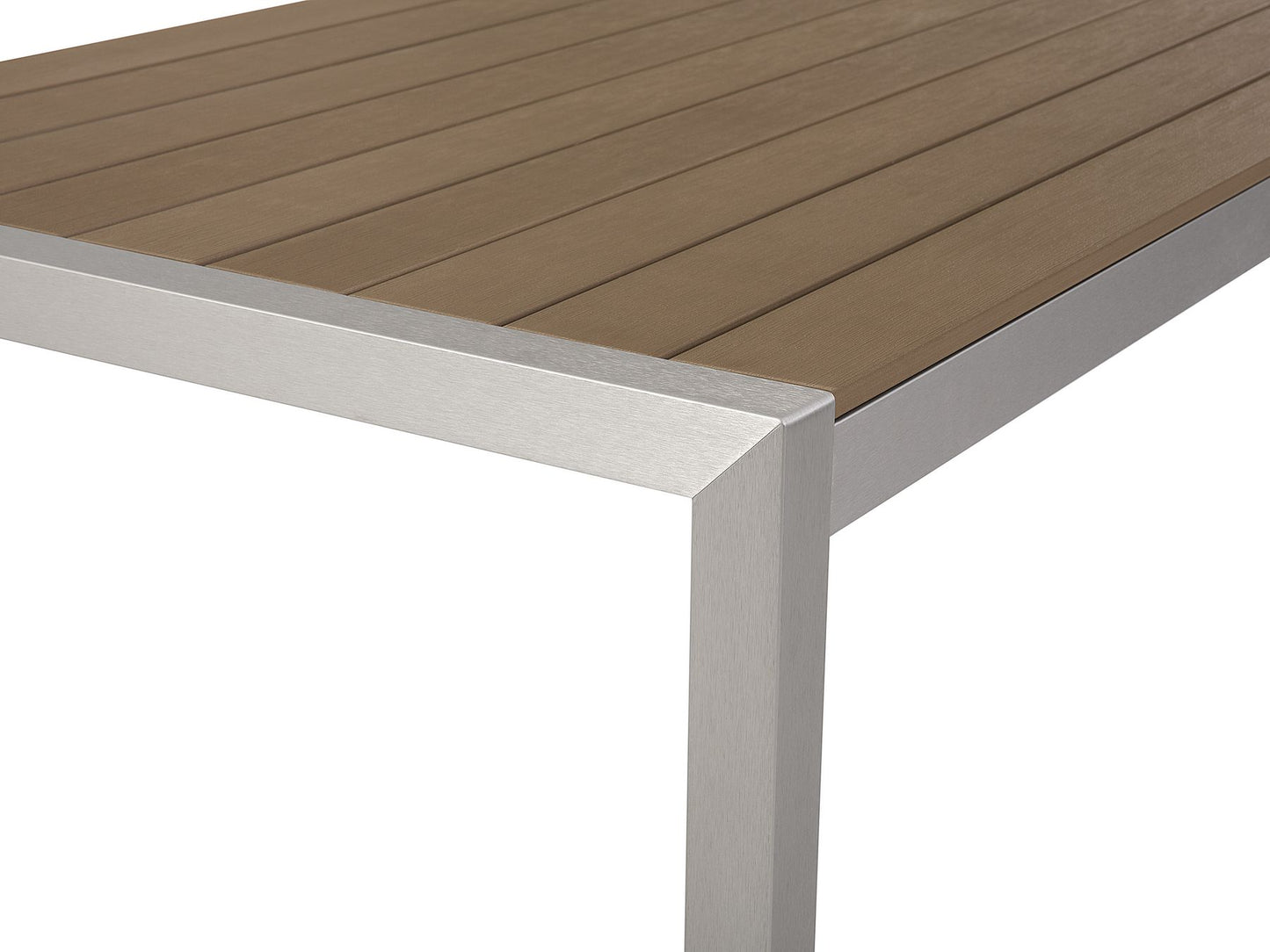 Garden Dining Set 6 Seater VERNIO Brown