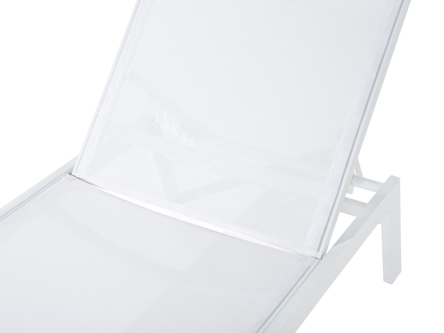 Aluminium Reclining Sun Lounger White CATANIA II