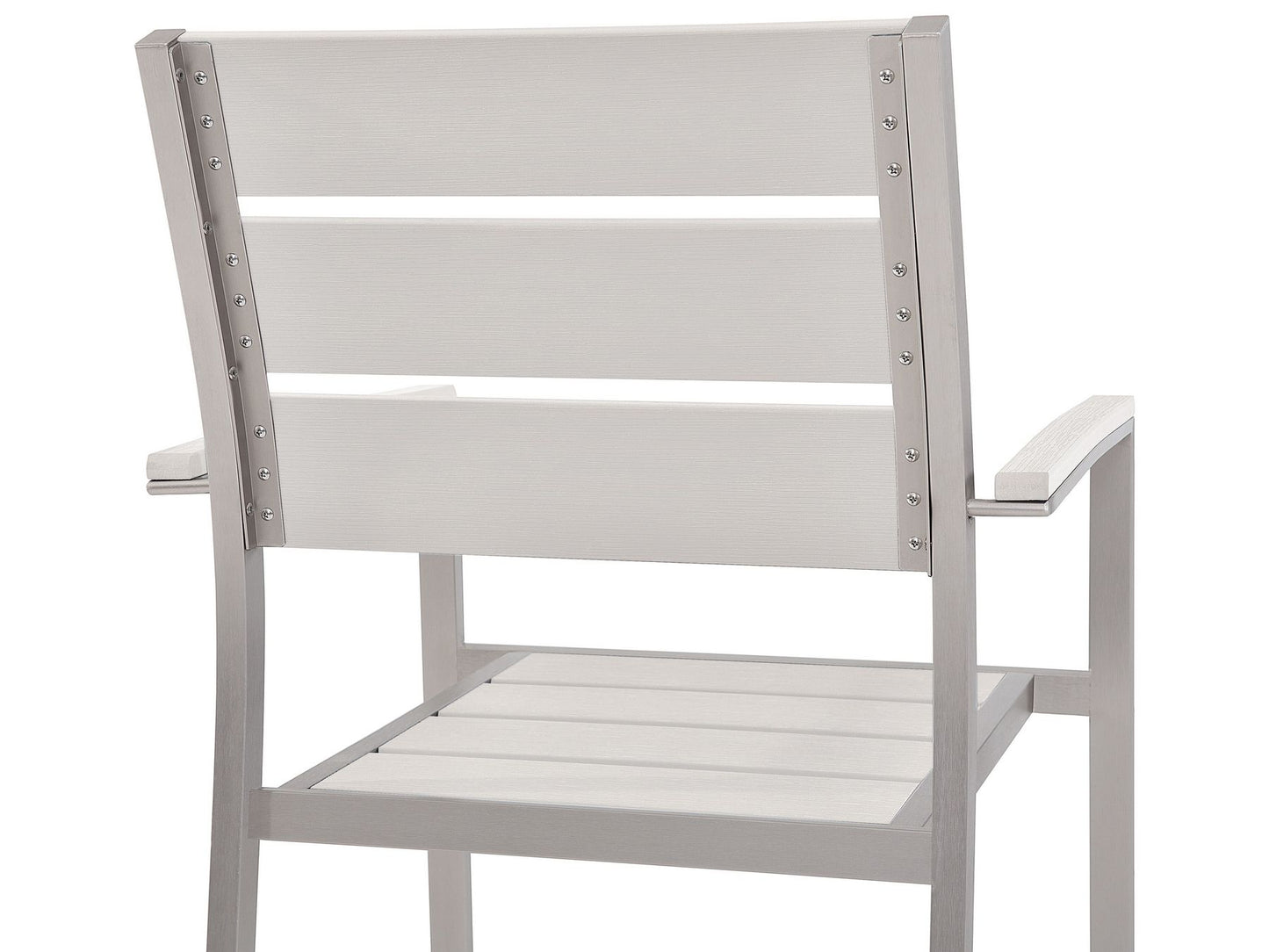 Garden Dining Set 6 Seater VERNIO White