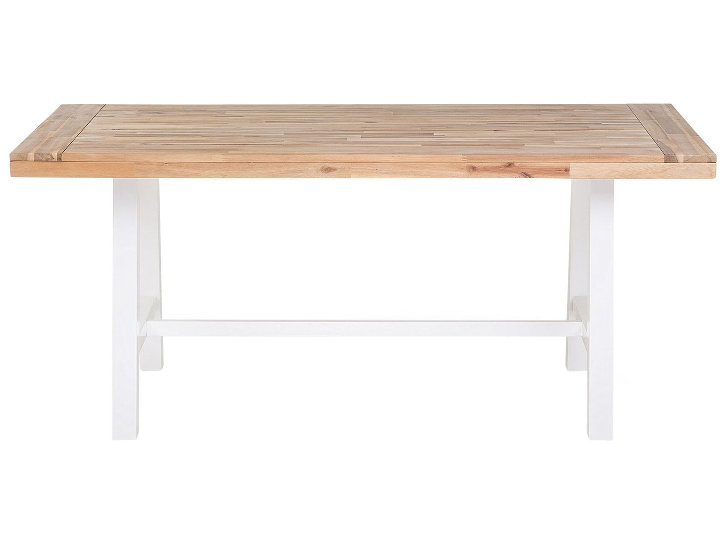 Garden Dining Set 6 Seater SCANIA Acacia Wood White