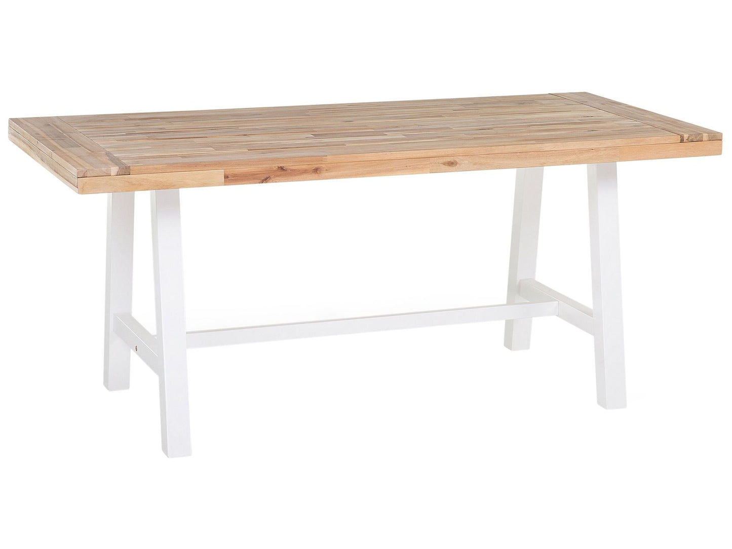 Garden Dining Set 6 Seater SCANIA Acacia Wood White