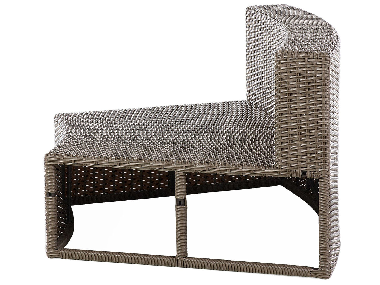 Garden Lounge Set with Table 9 Seater SEVERO PE Rattan Brown