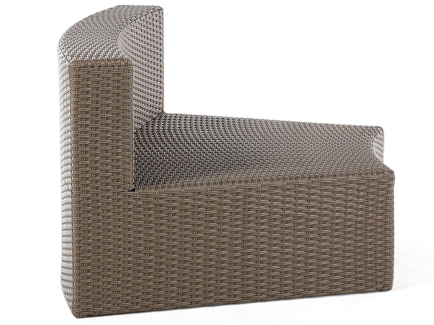 Garden Lounge Set with Table 9 Seater SEVERO PE Rattan Brown
