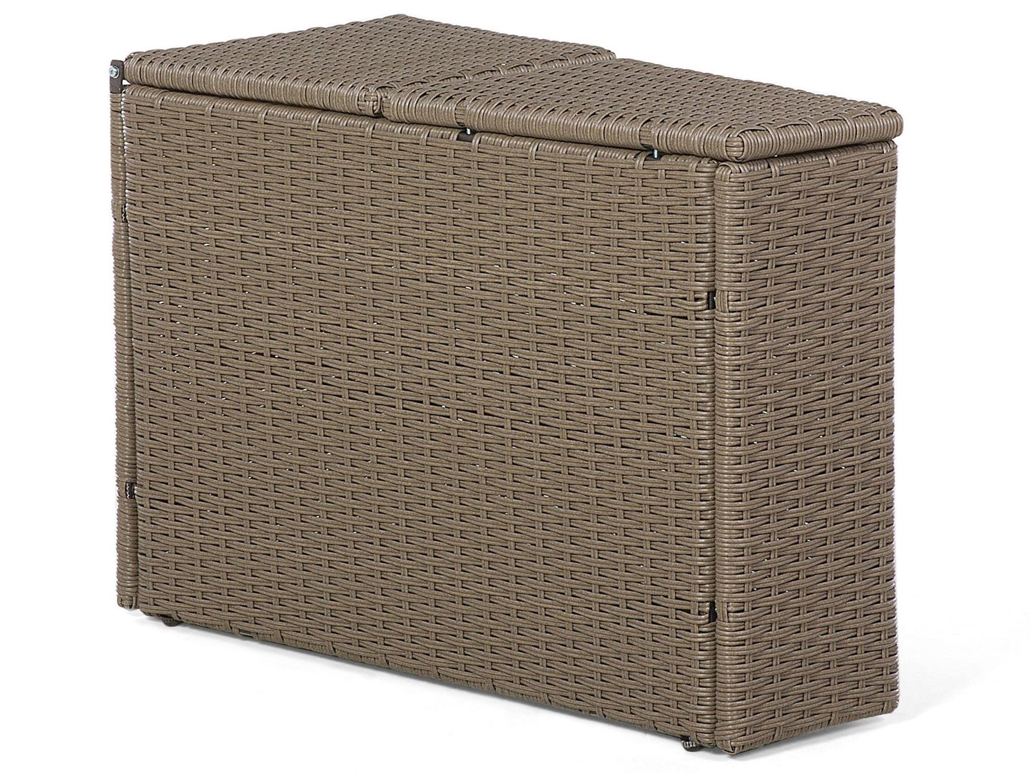 Garden Lounge Set with Table 9 Seater SEVERO PE Rattan Brown