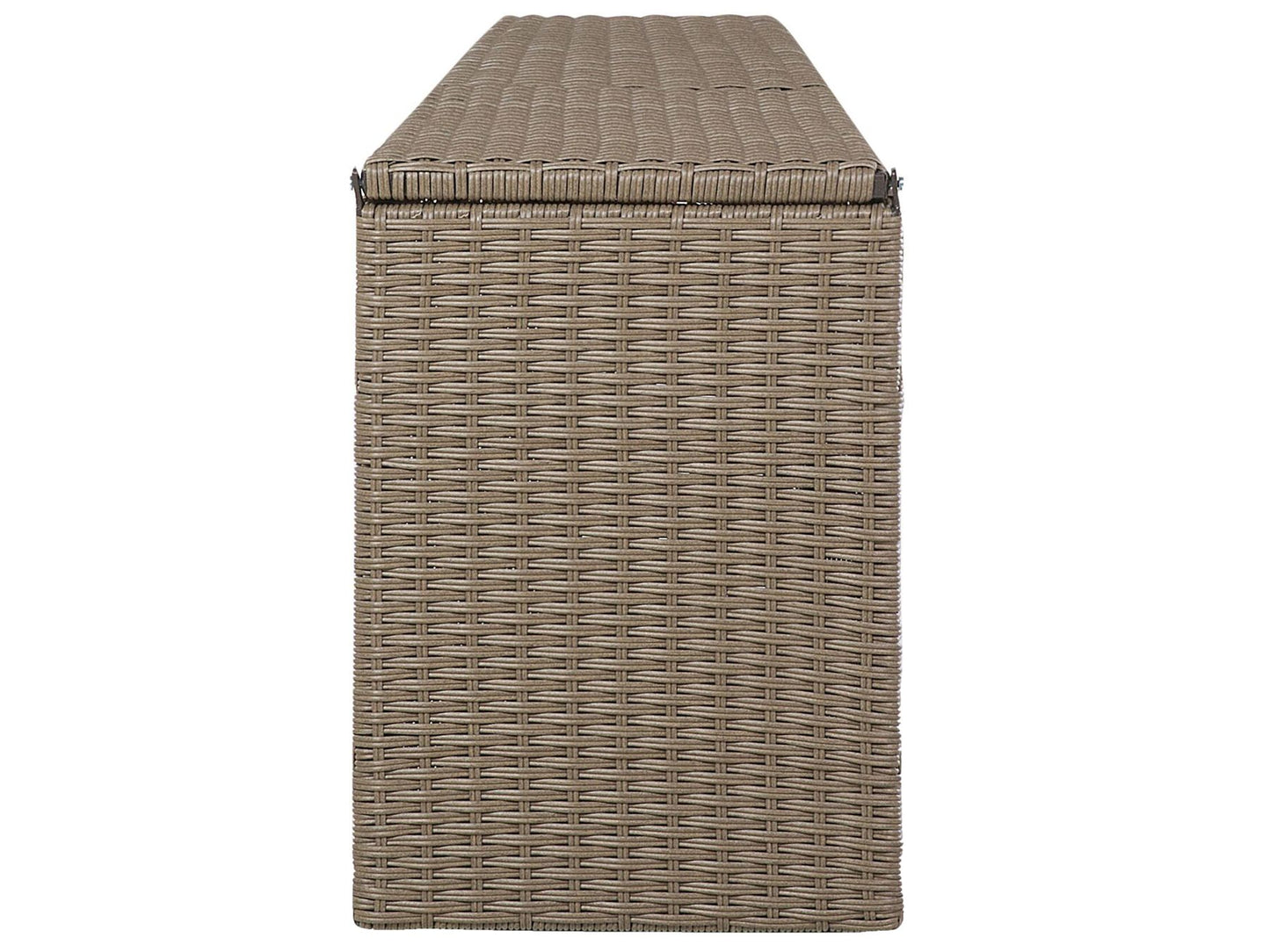 Garden Lounge Set with Table 9 Seater SEVERO PE Rattan Brown
