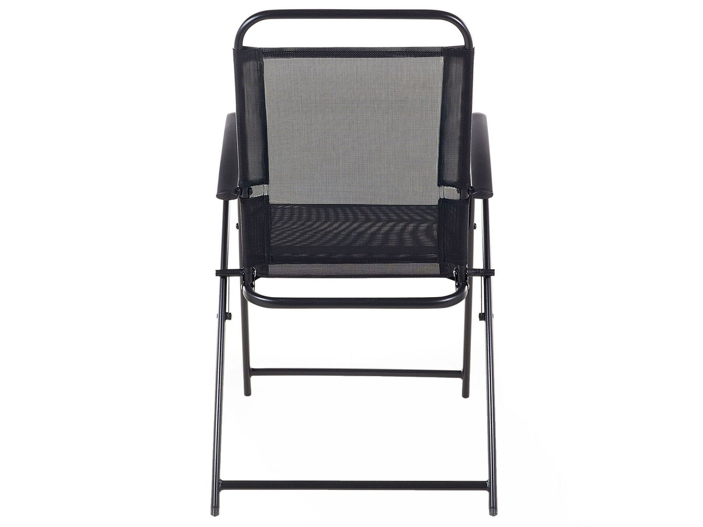 Garden Dining Set 4 Seater LIVO Metal Black
