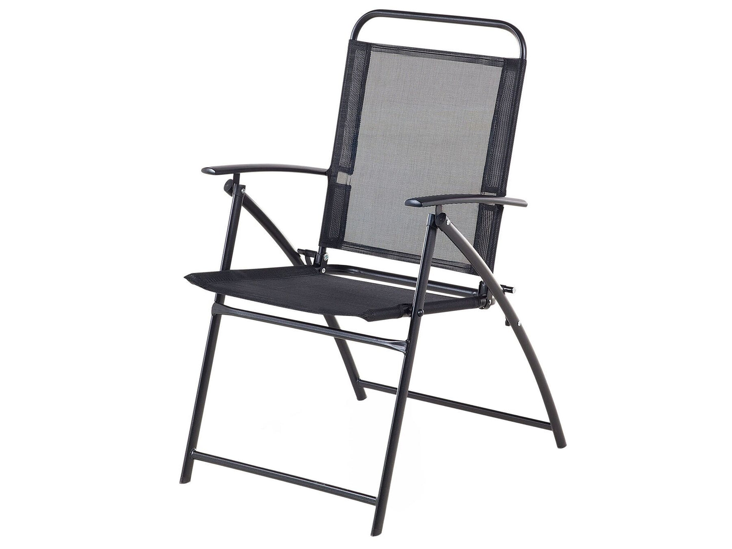 Garden Dining Set 6 Seater LIVO Metal Black