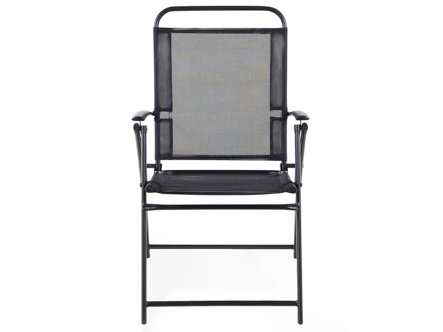 Garden Dining Set 6 Seater LIVO Metal Black