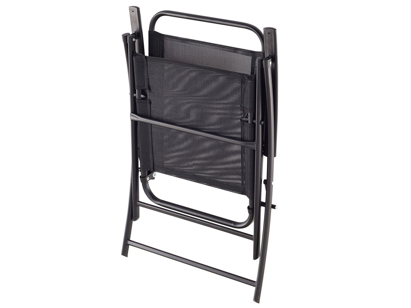 Garden Dining Set 6 Seater LIVO Metal Black