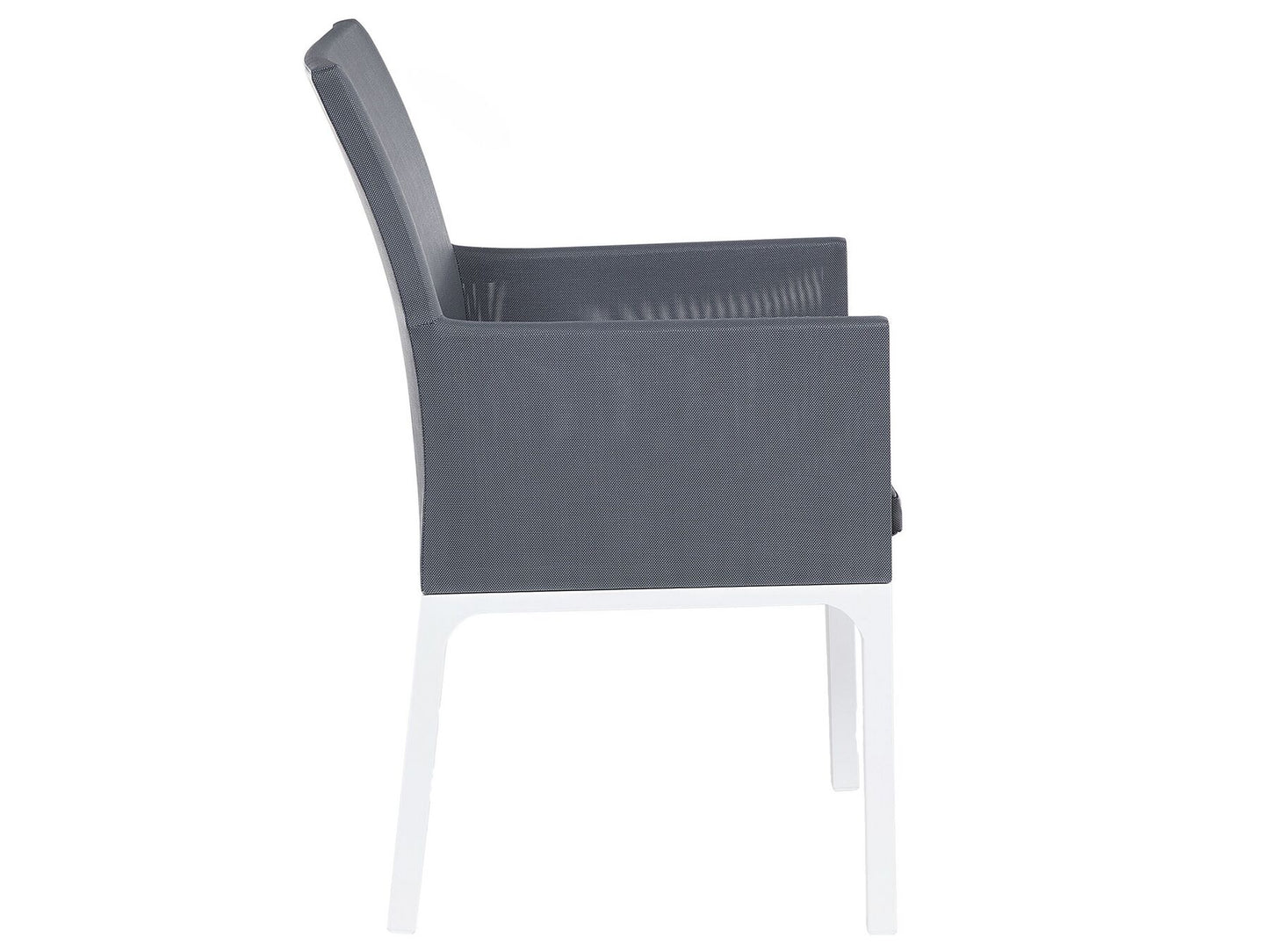 Garden Dining Set 6 Seater BACOLI with Cushions Metal Grey