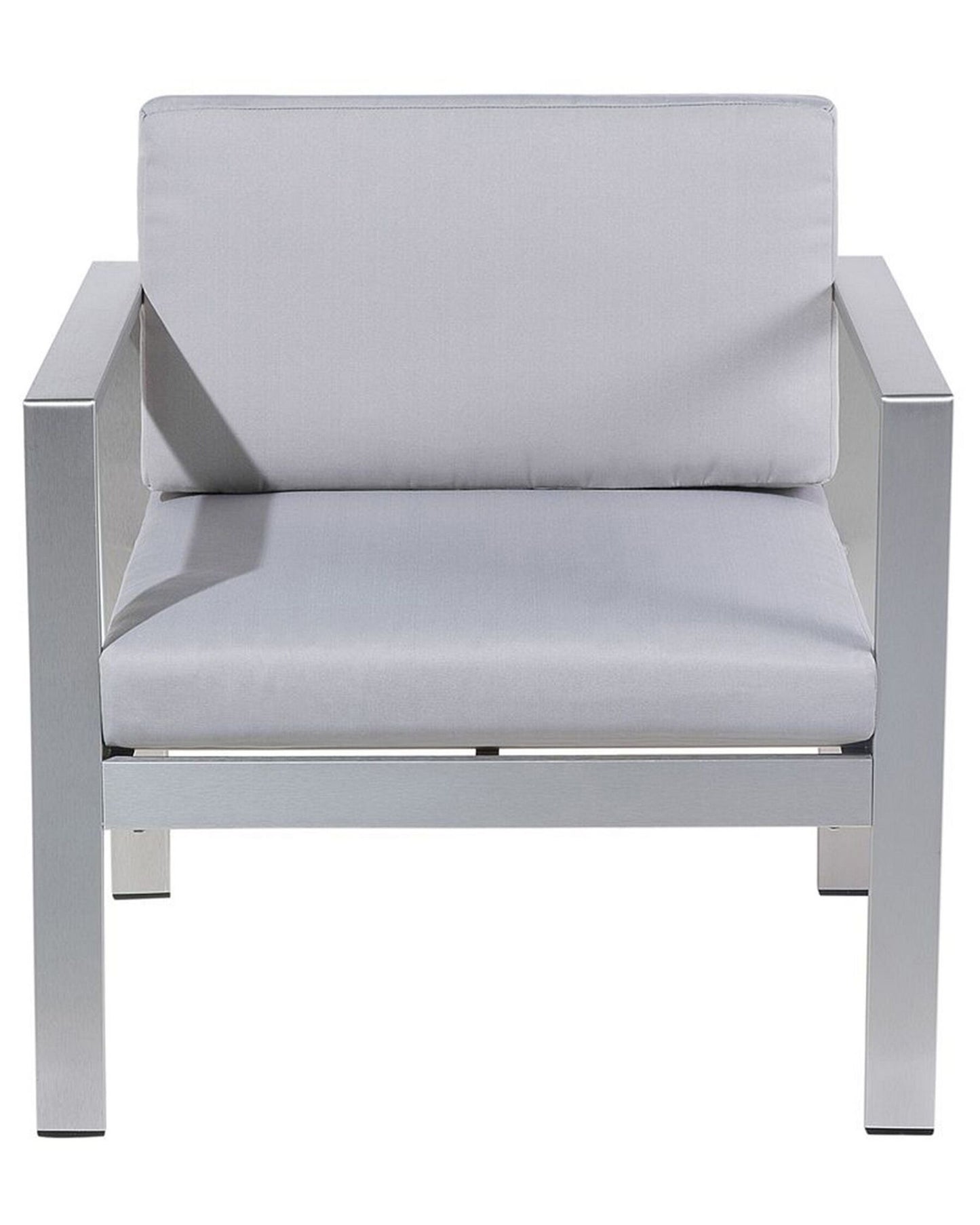 Garden Armchair SALERNO Metal Light Grey