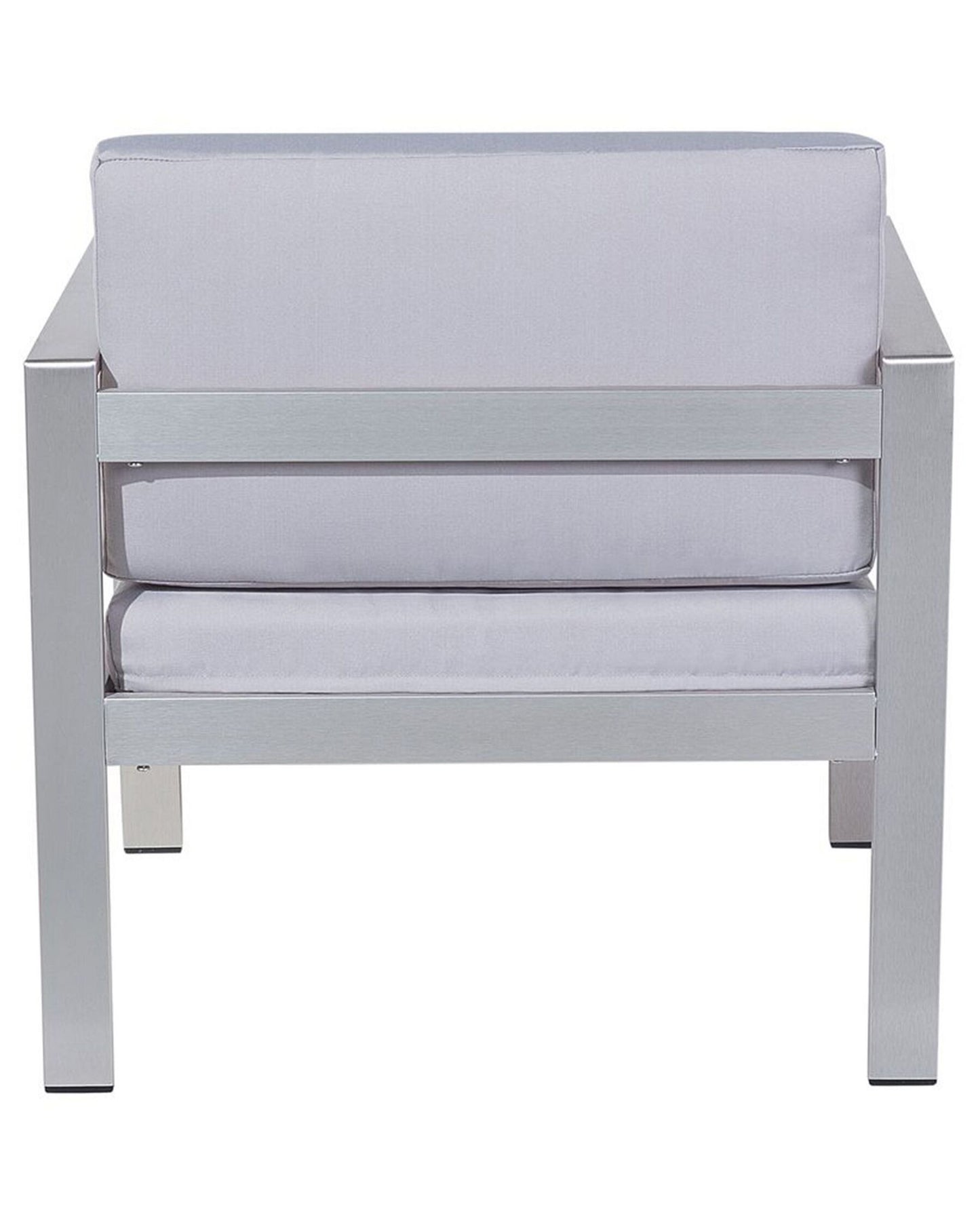 Garden Armchair SALERNO Metal Light Grey