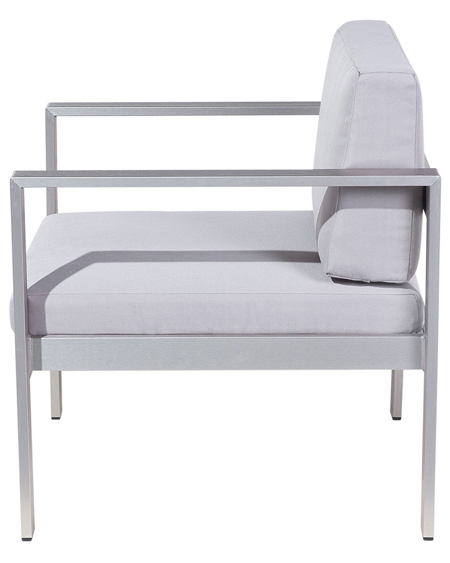 Garden Armchair SALERNO Metal Light Grey