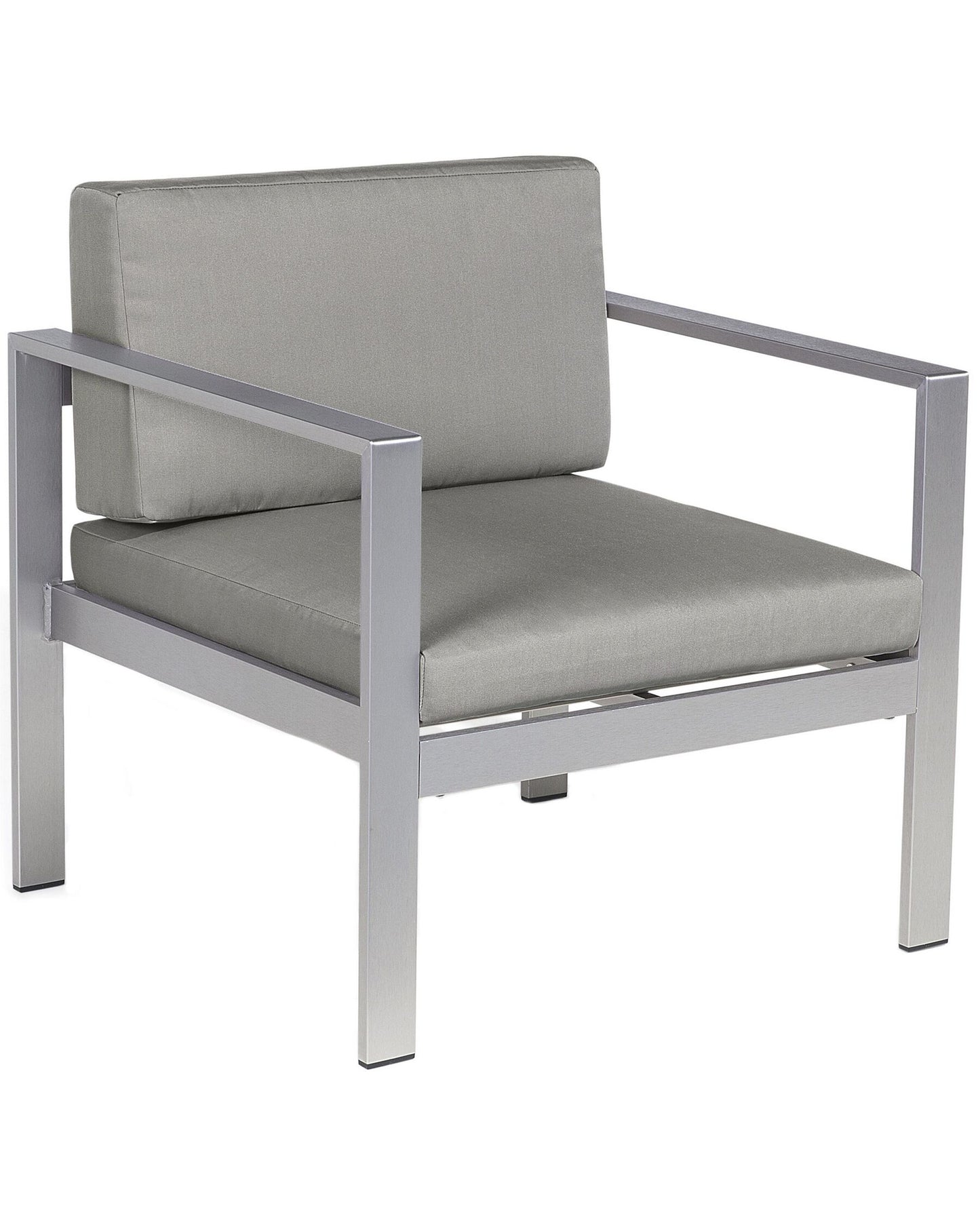 Garden Armchair SALERNO Metal Dark Grey