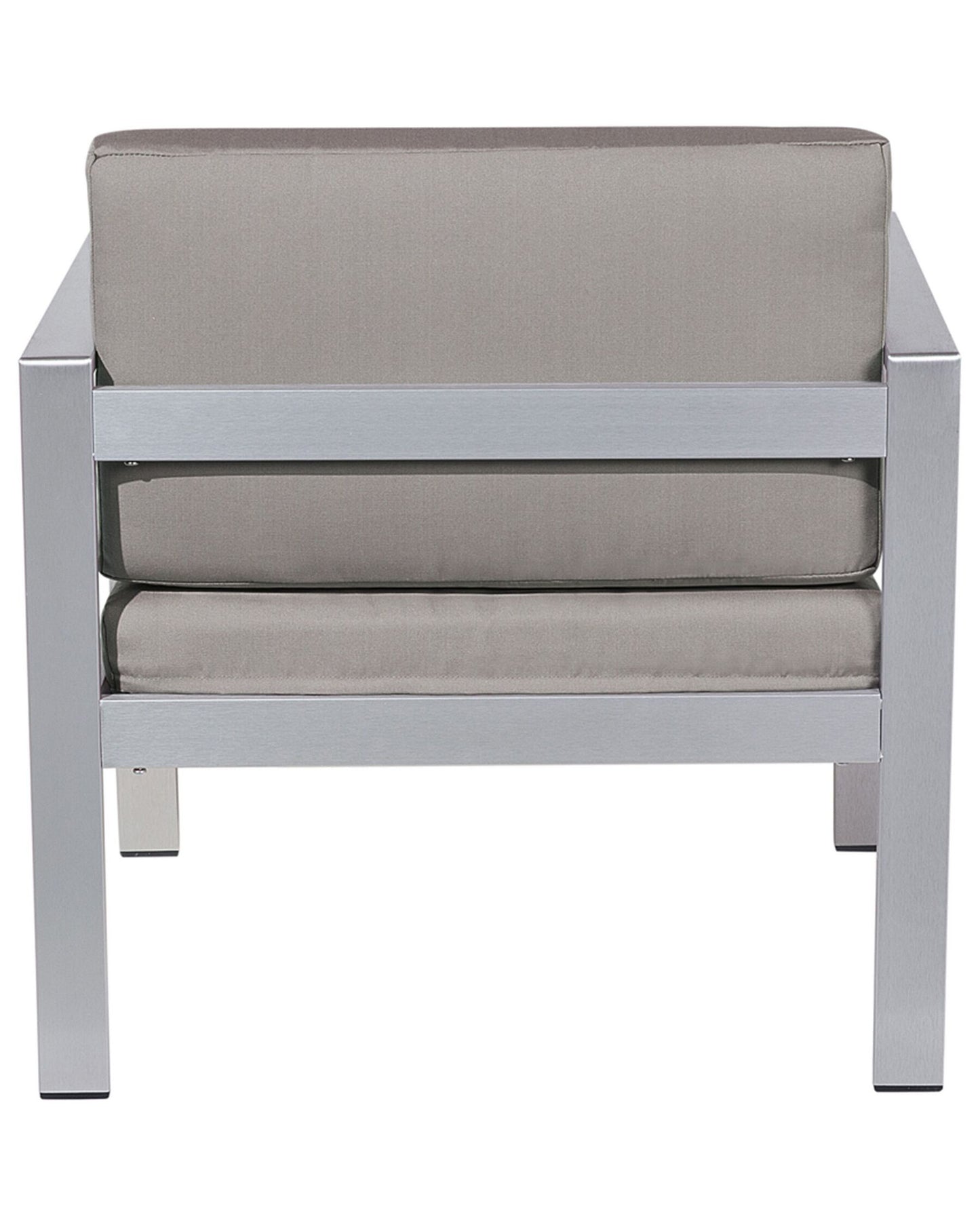 Garden Armchair SALERNO Metal Dark Grey