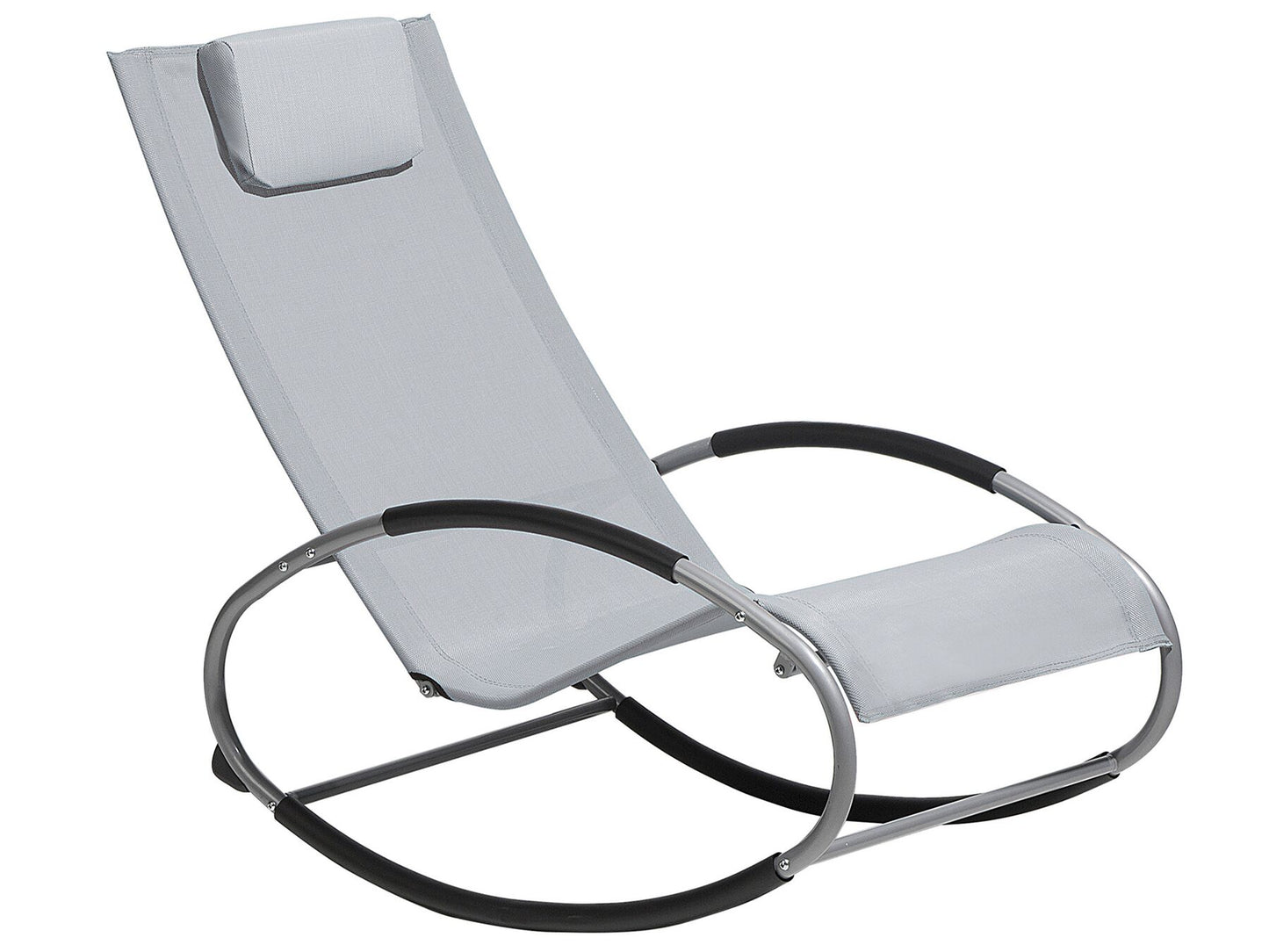 Rocking Sun Lounger Grey CAMPO