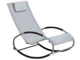 Rocking Sun Lounger Grey CAMPO