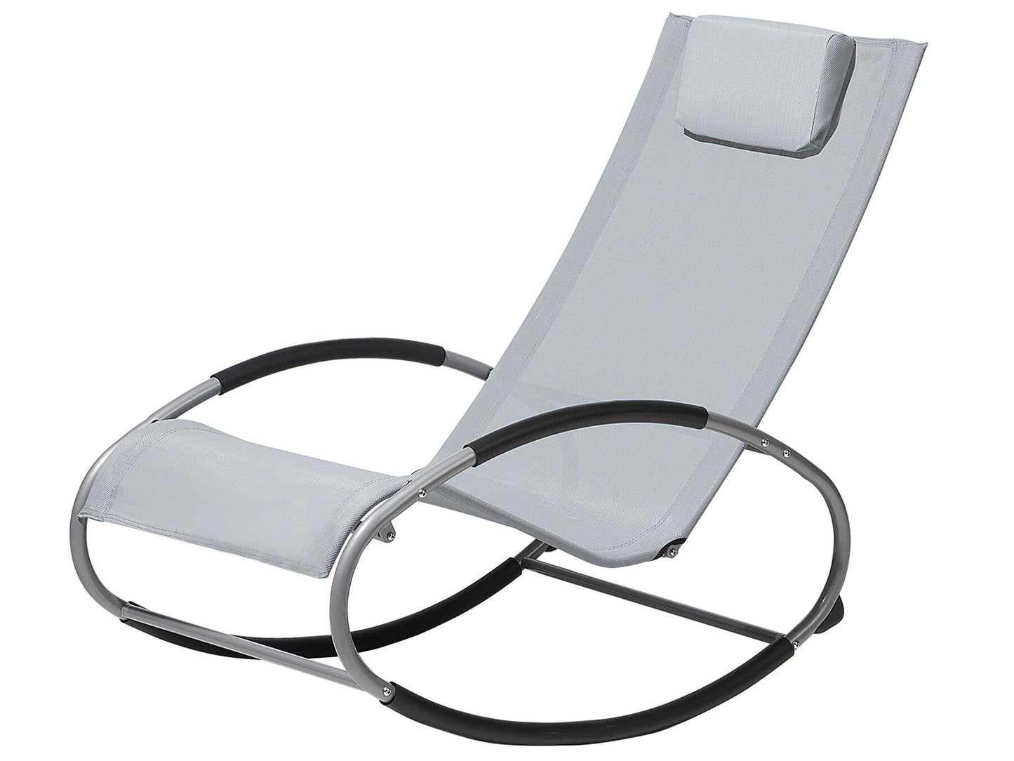 Rocking Sun Lounger Grey CAMPO