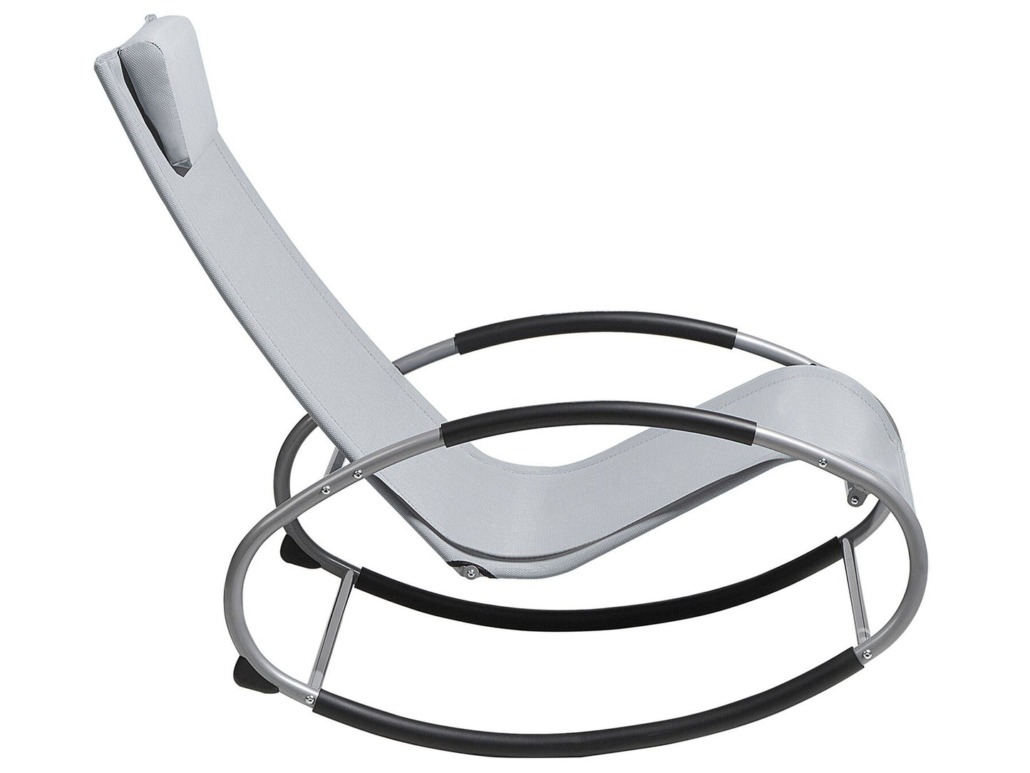 Rocking Sun Lounger Grey CAMPO