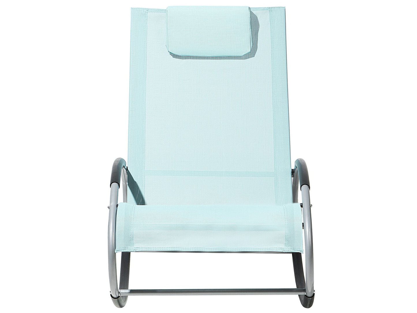 Rocking Sun Lounger Light Blue CAMPO