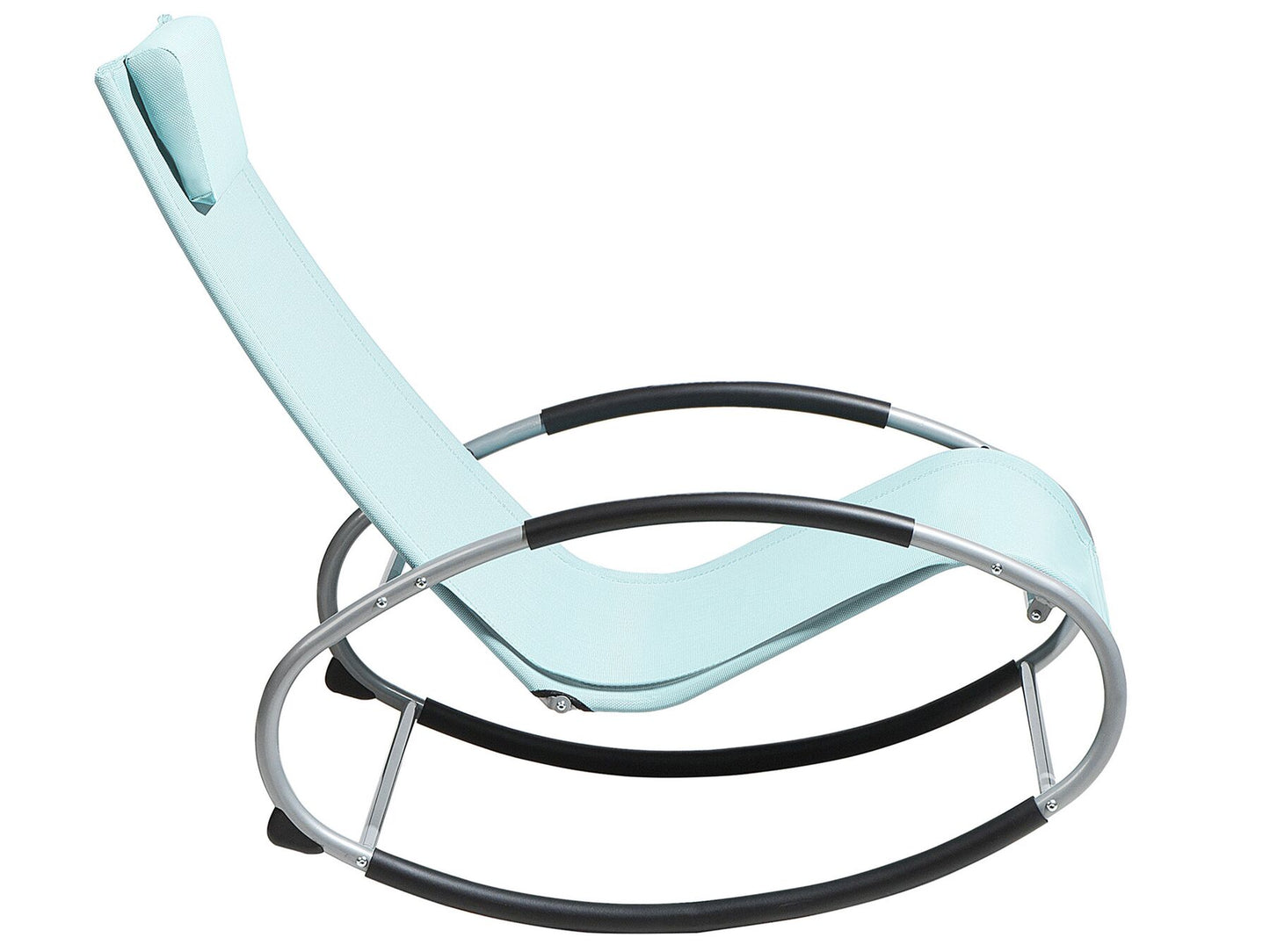 Rocking Sun Lounger Light Blue CAMPO