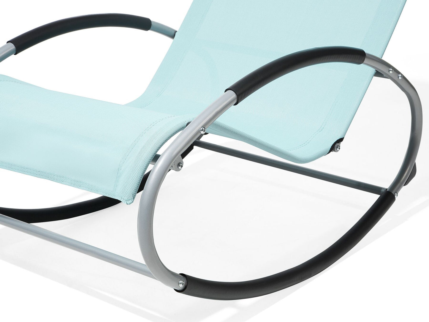Rocking Sun Lounger Light Blue CAMPO