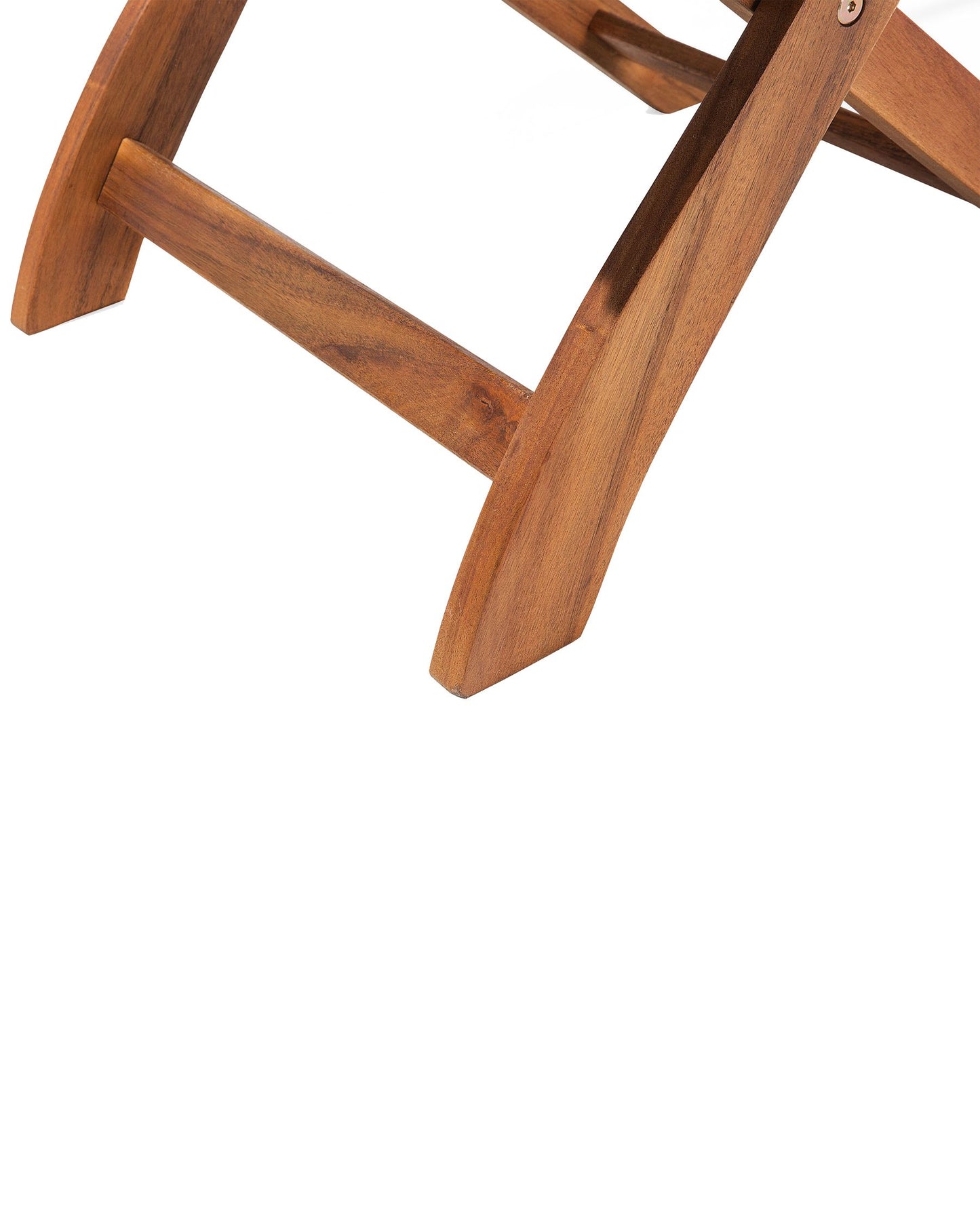Set of 2 Garden Chairs with Cushions CENTO Acacia Wood Brown