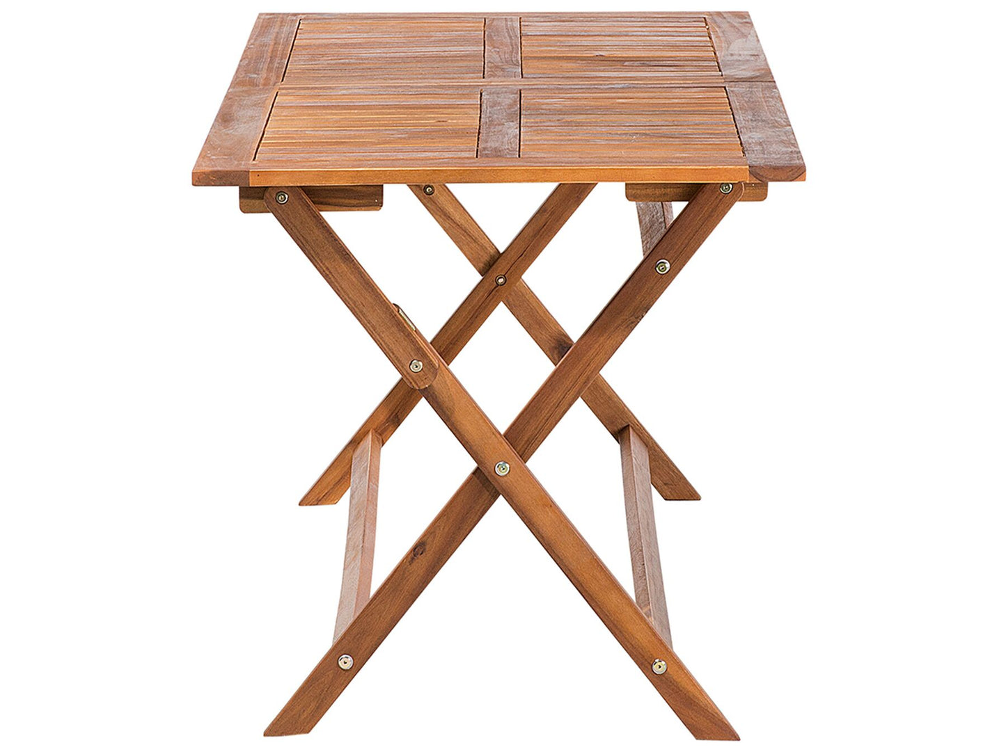 Garden Dining Set 6 Seater CENTO with Cushions Acacia Wood Brown