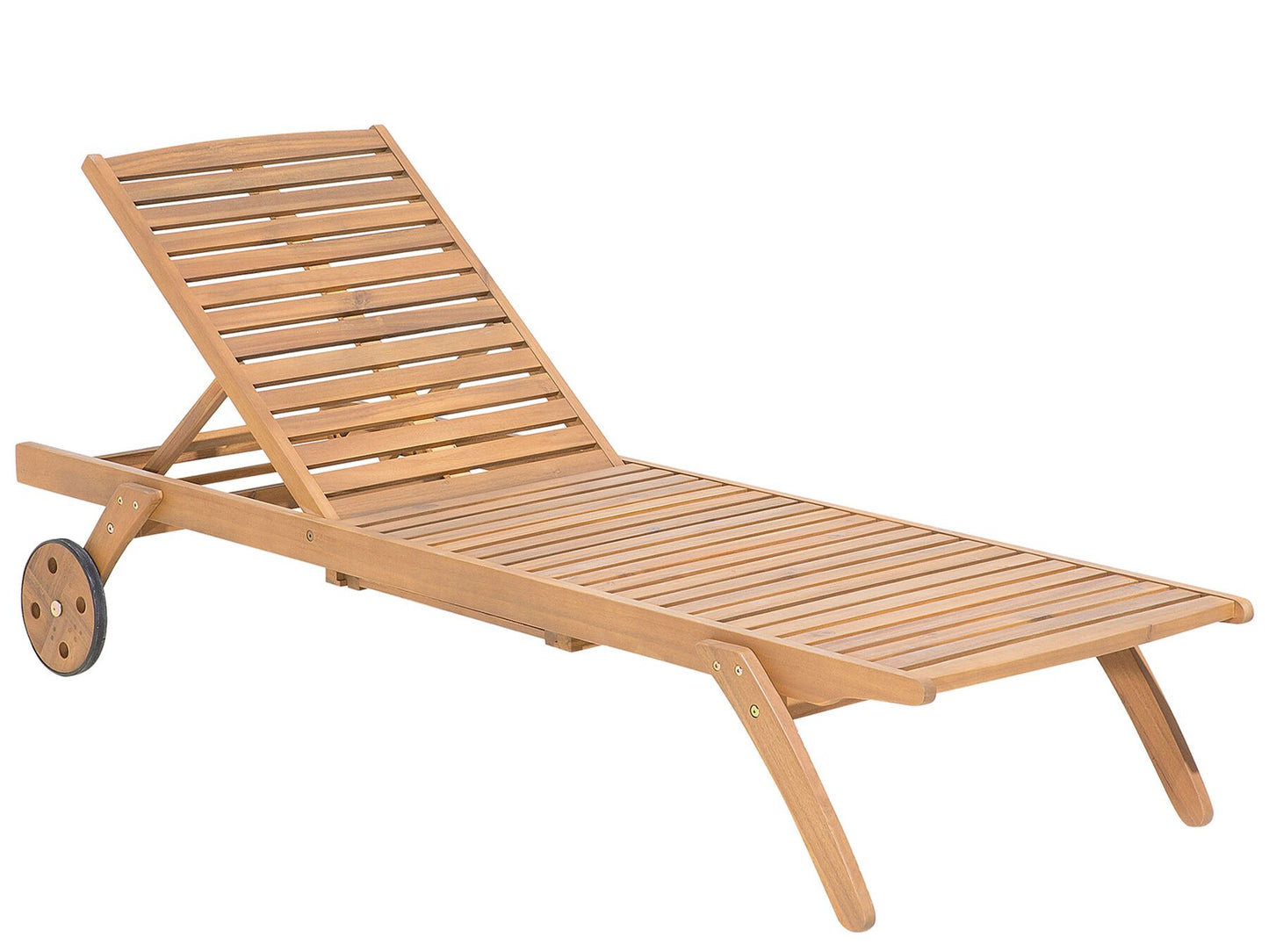 Garden Dining Set with Loungers 8 Seater CESANA Acacia Wood Light Brown