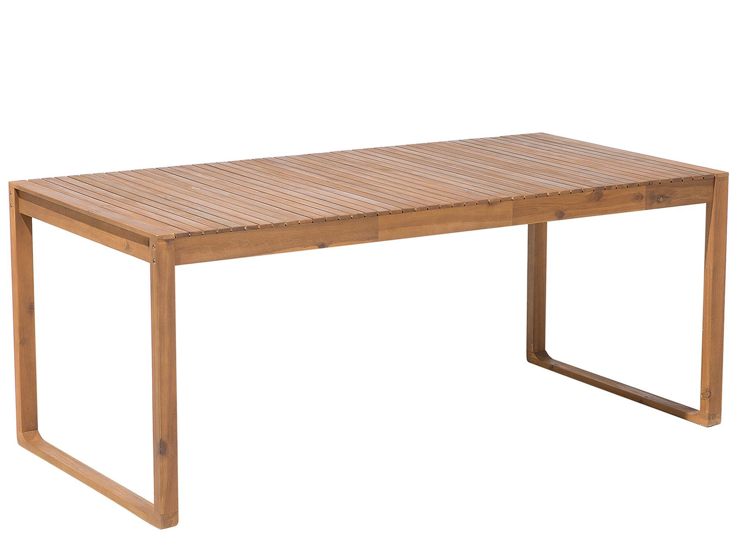 Garden Dining Set with Trolley 6 Seater SASSARI Acacia Wood Brown