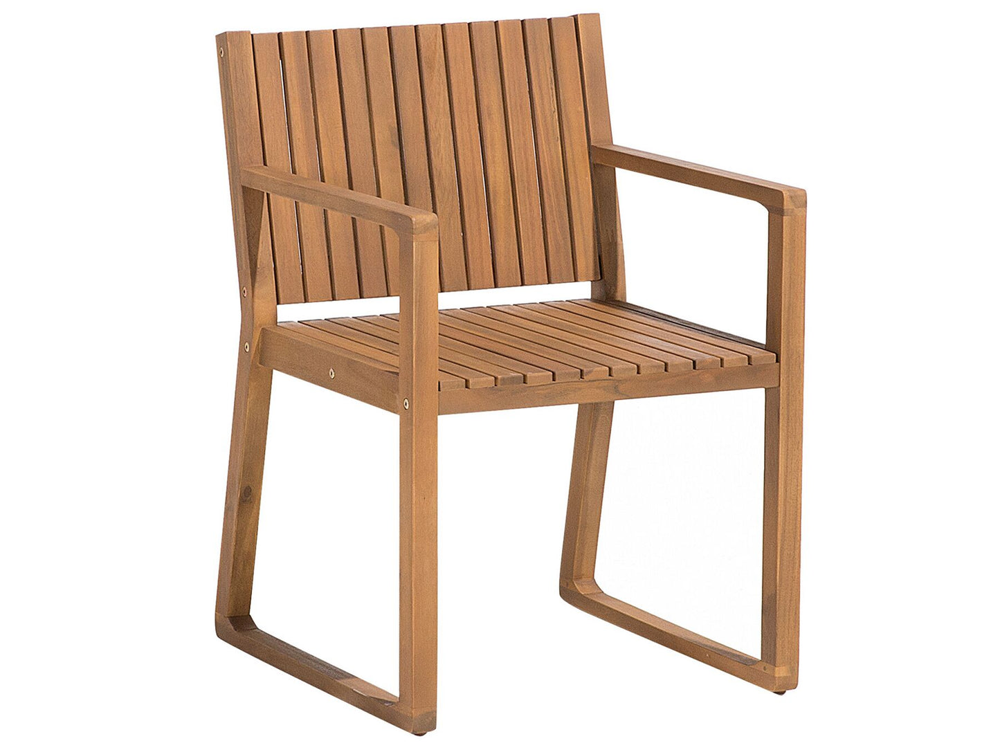 Garden Dining Set with Trolley 6 Seater SASSARI Acacia Wood Brown