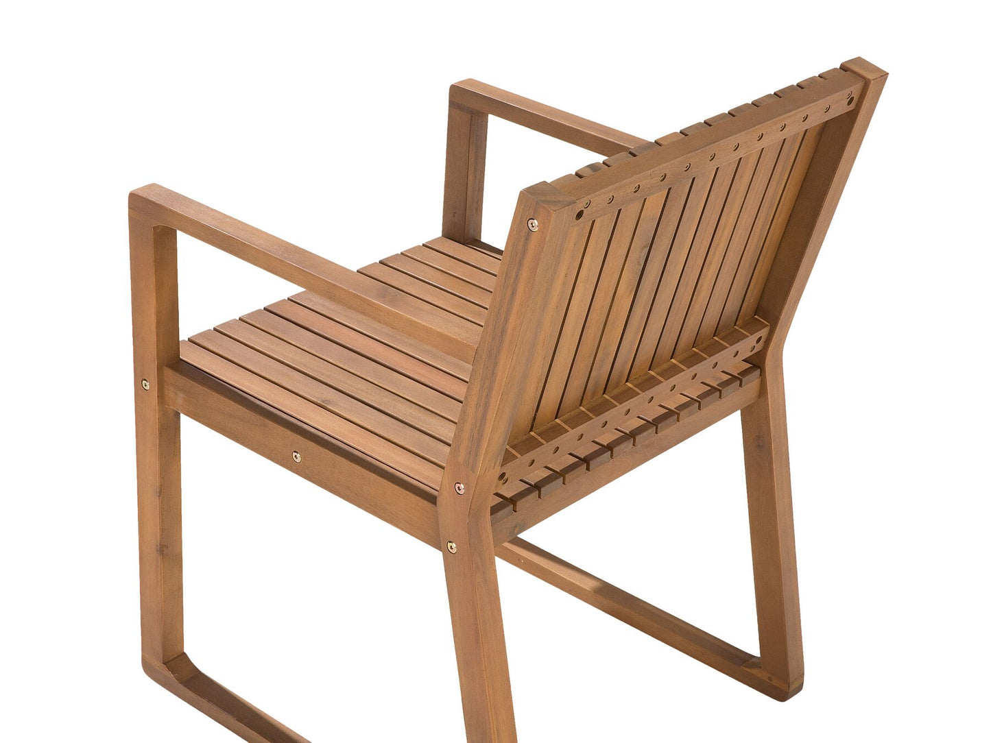 Garden Dining Set with Trolley 6 Seater SASSARI Acacia Wood Brown