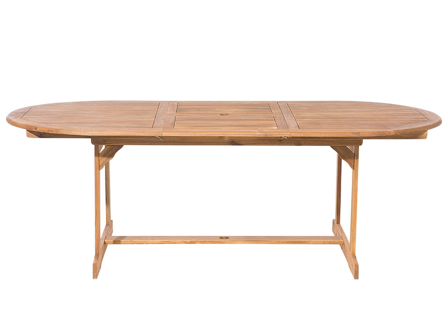 Garden Dining Set 8 Seater MAUI with Parasol Acacia Wood Taupe