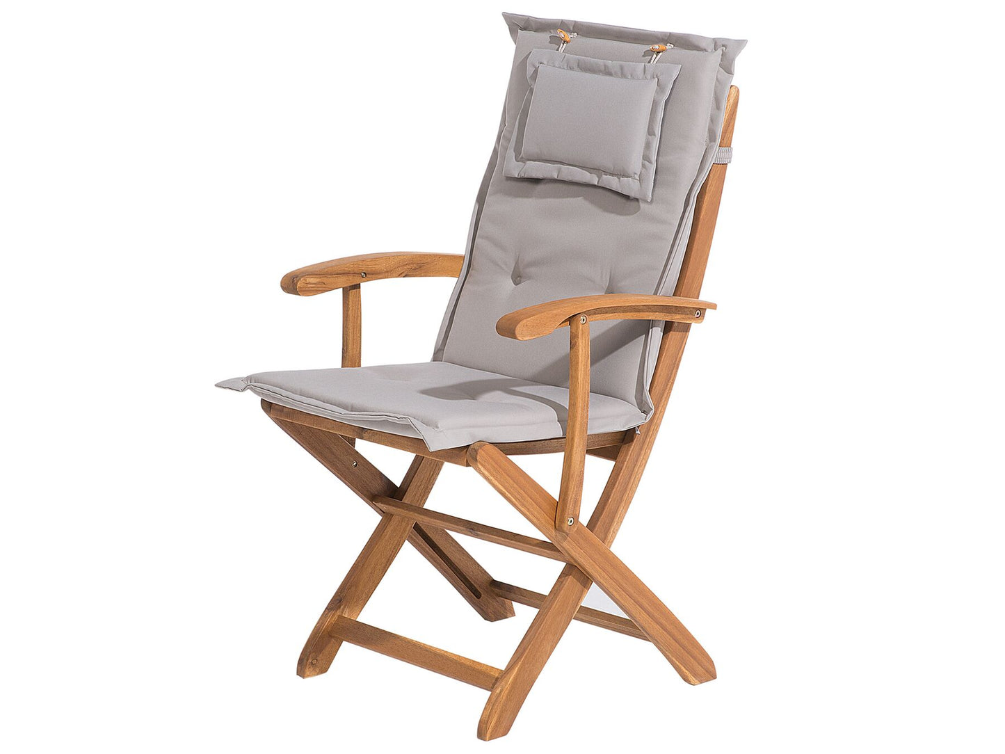Garden Dining Set 8 Seater MAUI with Cushions Acacia Wood Taupe