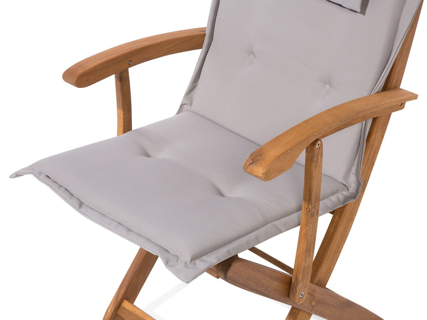 Garden Dining Set 8 Seater MAUI with Cushions Acacia Wood Taupe