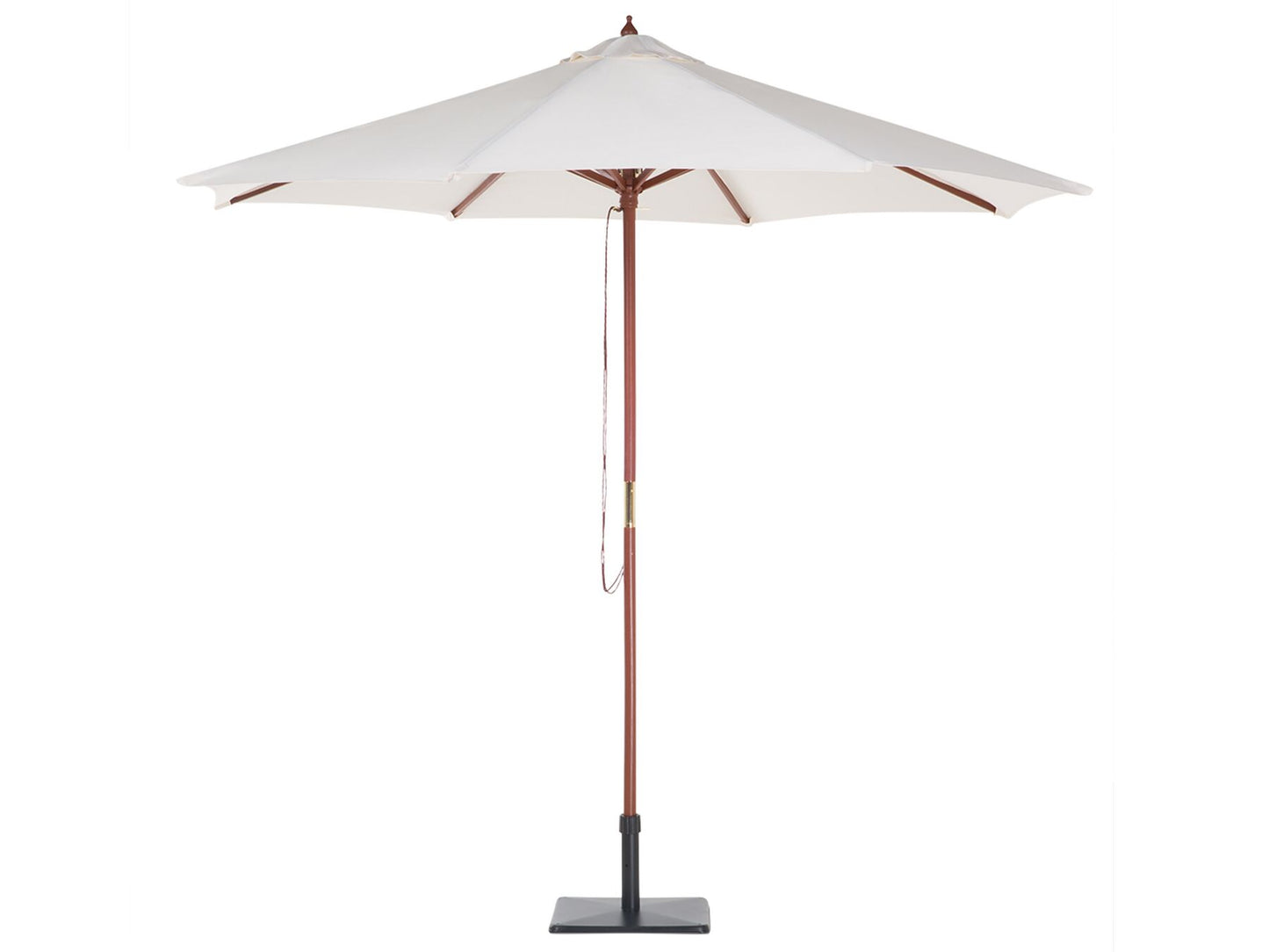 Garden Dining Set 8 Seater MAUI with Parasol Acacia Wood Taupe