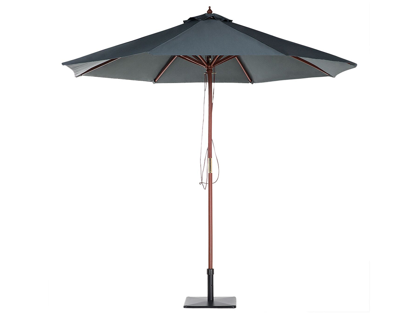 Garden Dining Set 8 Seater MAUI with Parasol Acacia Wood Off-White