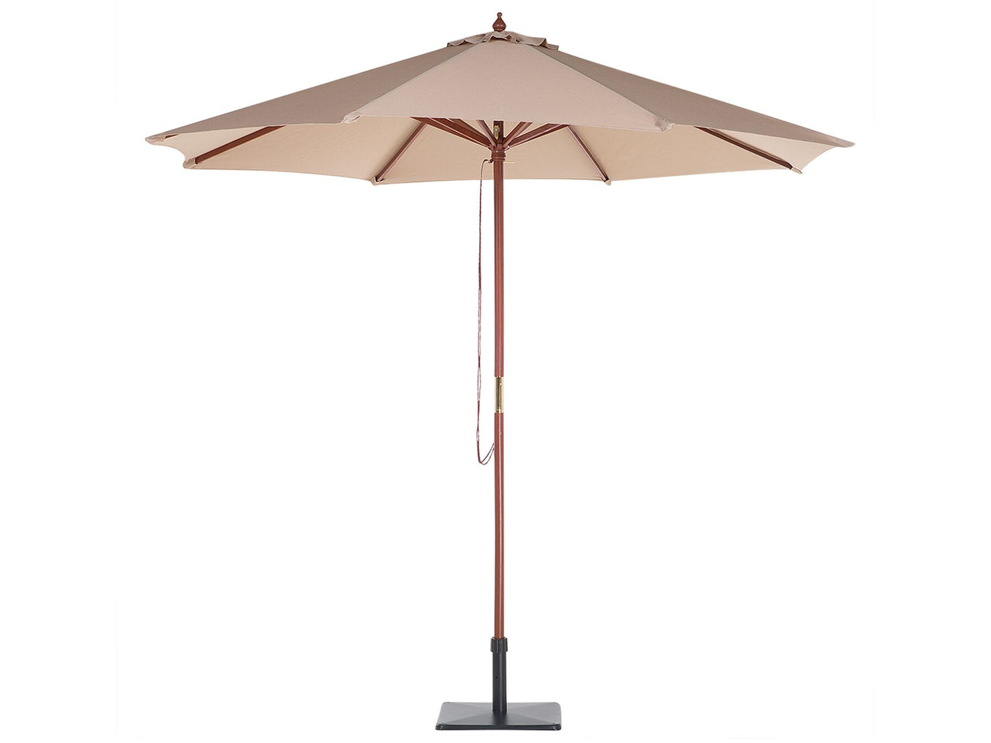 Garden Dining Set 8 Seater MAUI with Parasol Acacia Wood Multicolour