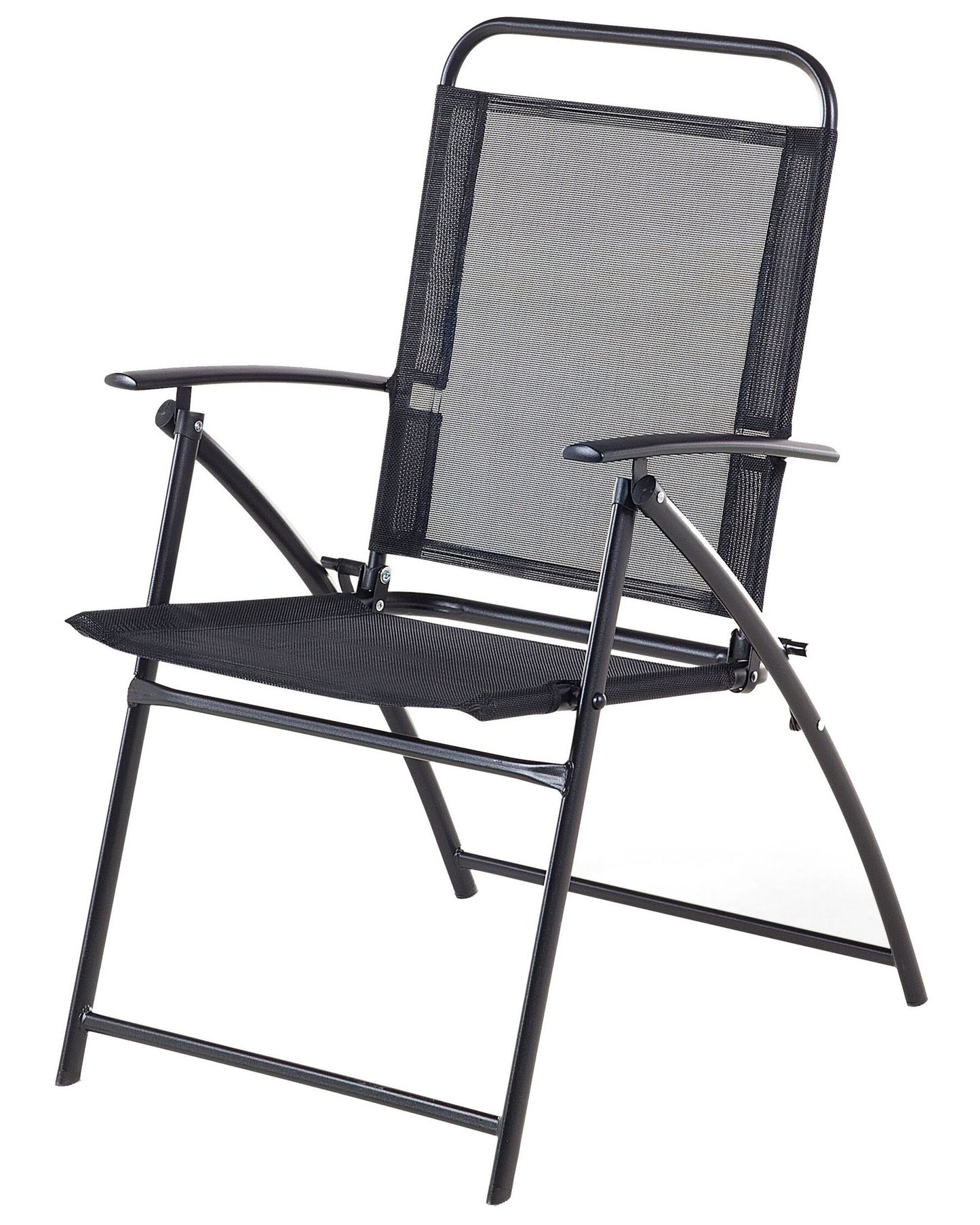 Set of 4 Garden Chairs LIVO Metal Black