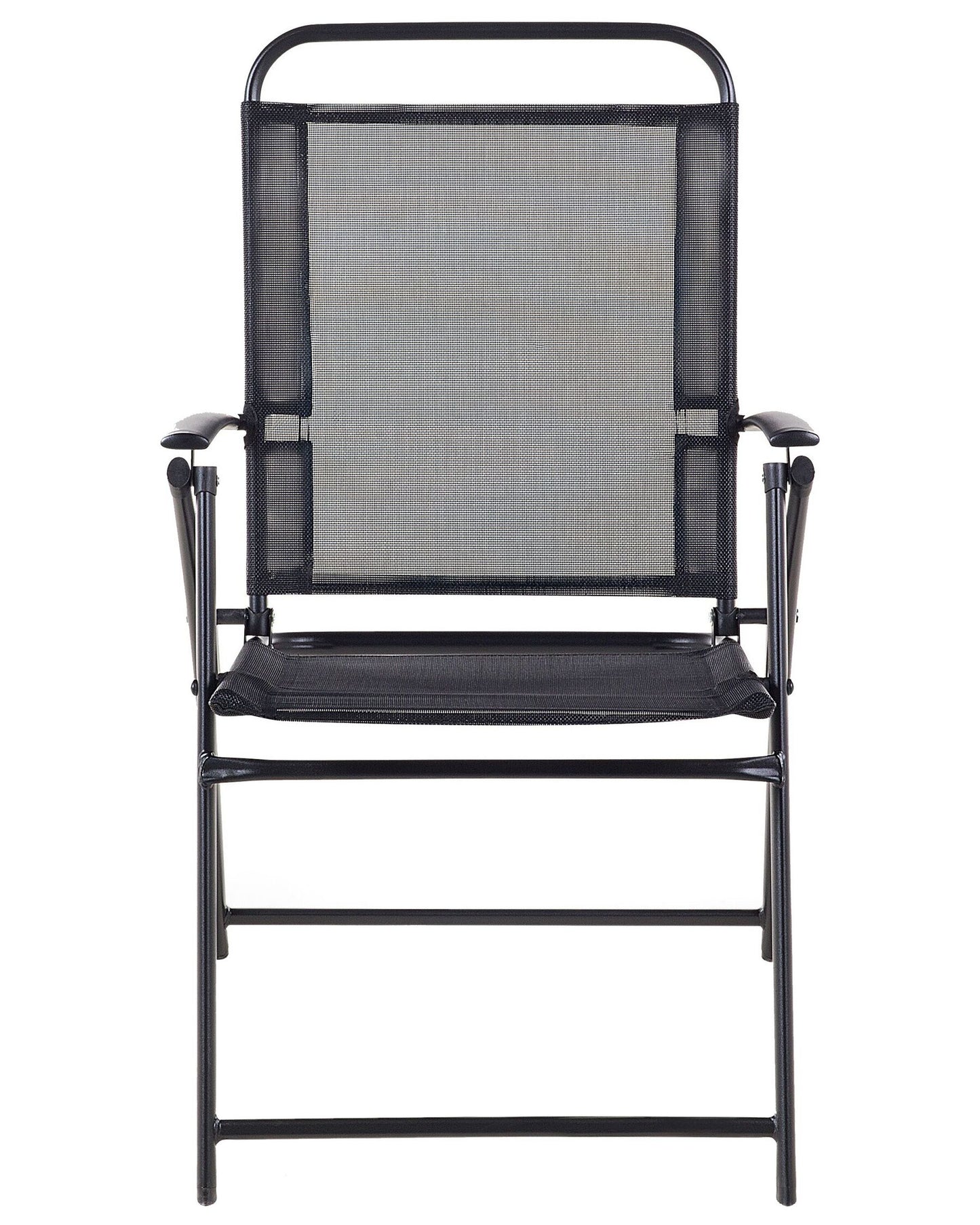Set of 4 Garden Chairs LIVO Metal Black