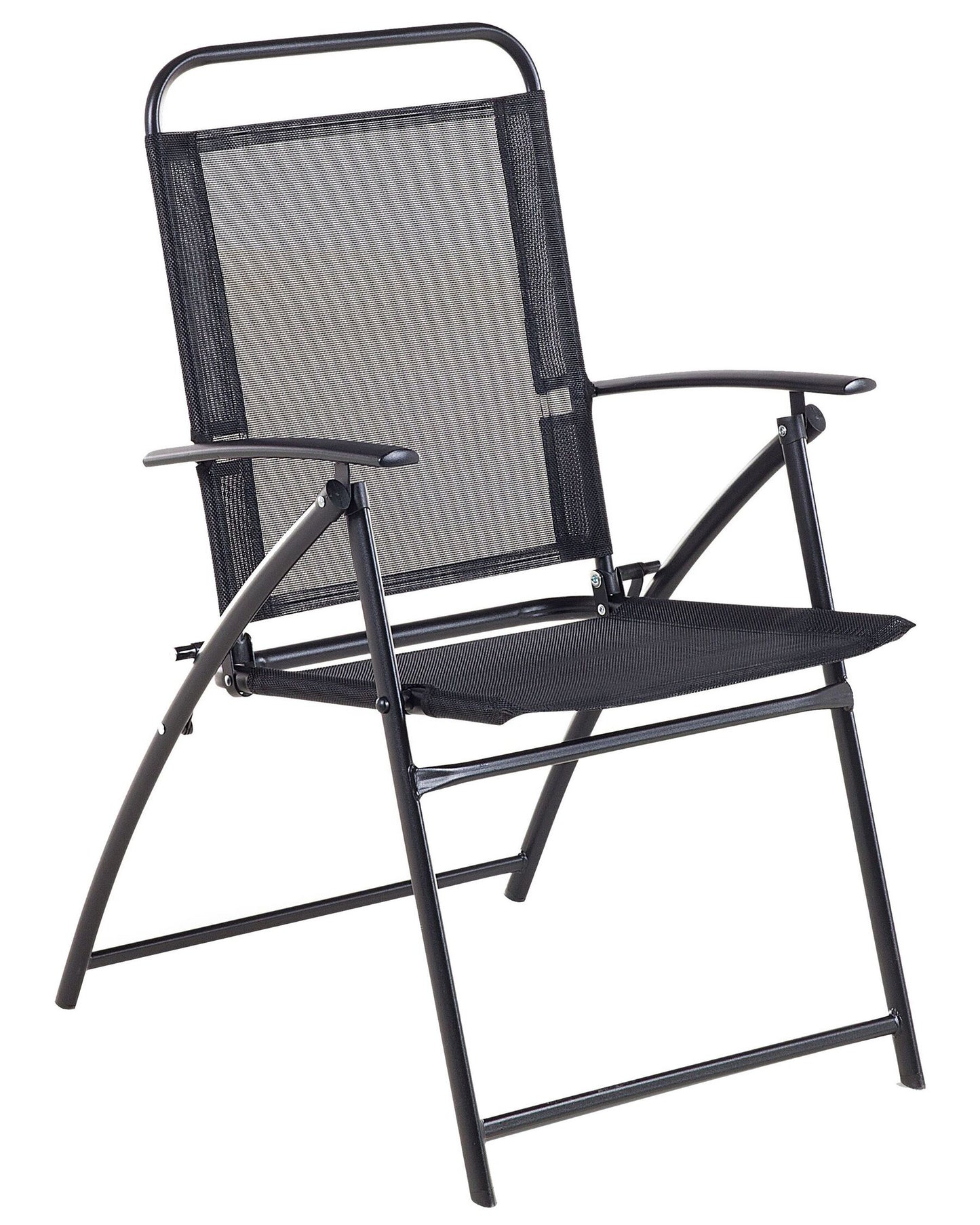 Set of 4 Garden Chairs LIVO Metal Black