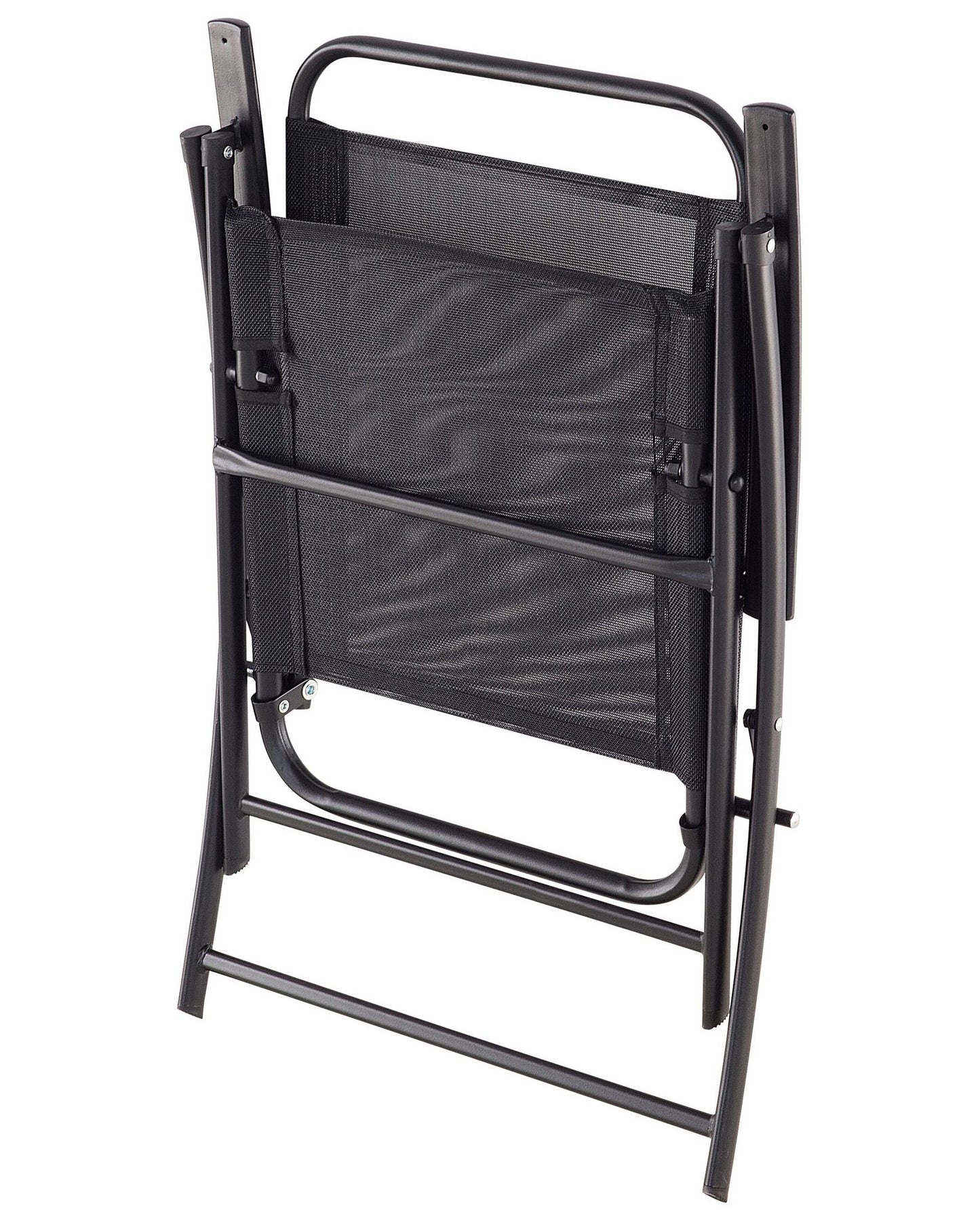 Set of 4 Garden Chairs LIVO Metal Black