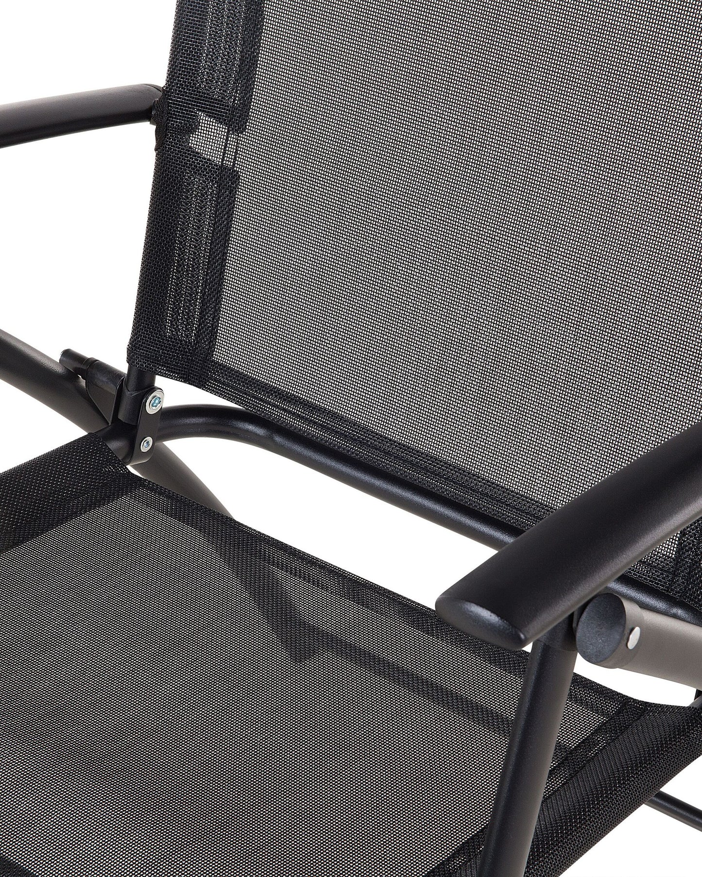 Set of 4 Garden Chairs LIVO Metal Black