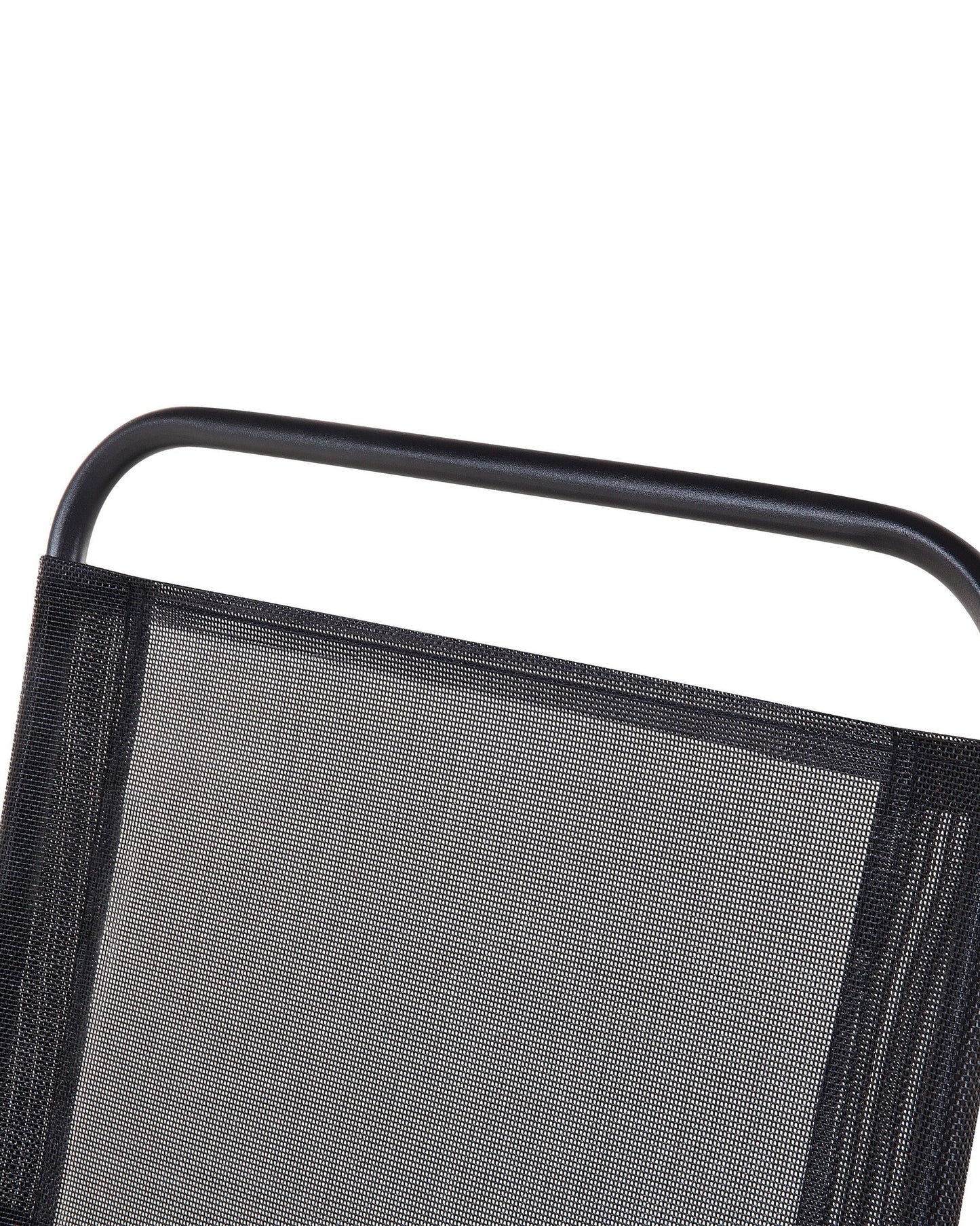 Set of 4 Garden Chairs LIVO Metal Black