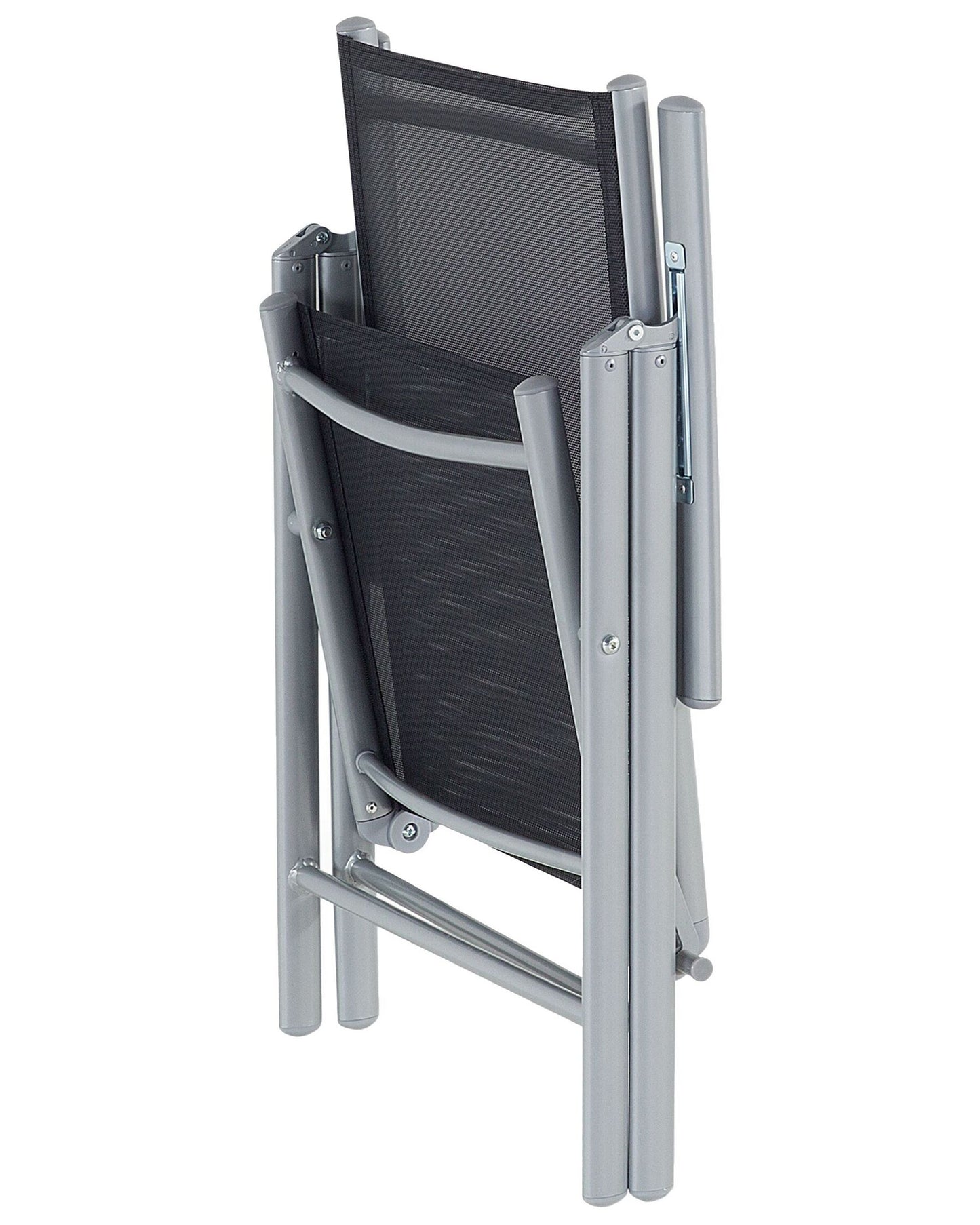 Set of 6 Garden Chairs CATANIA Metal Black