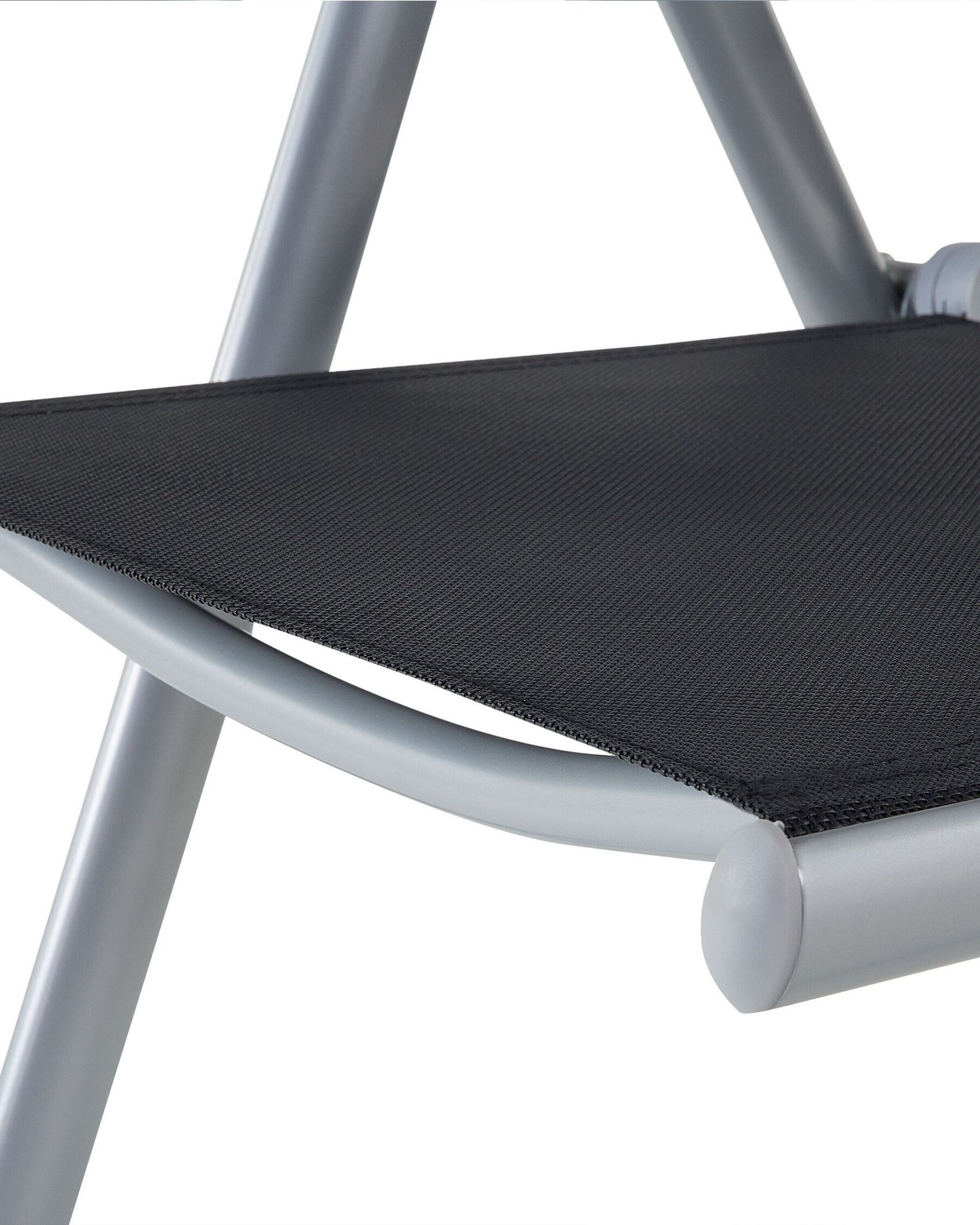 Set of 6 Garden Chairs CATANIA Metal Black