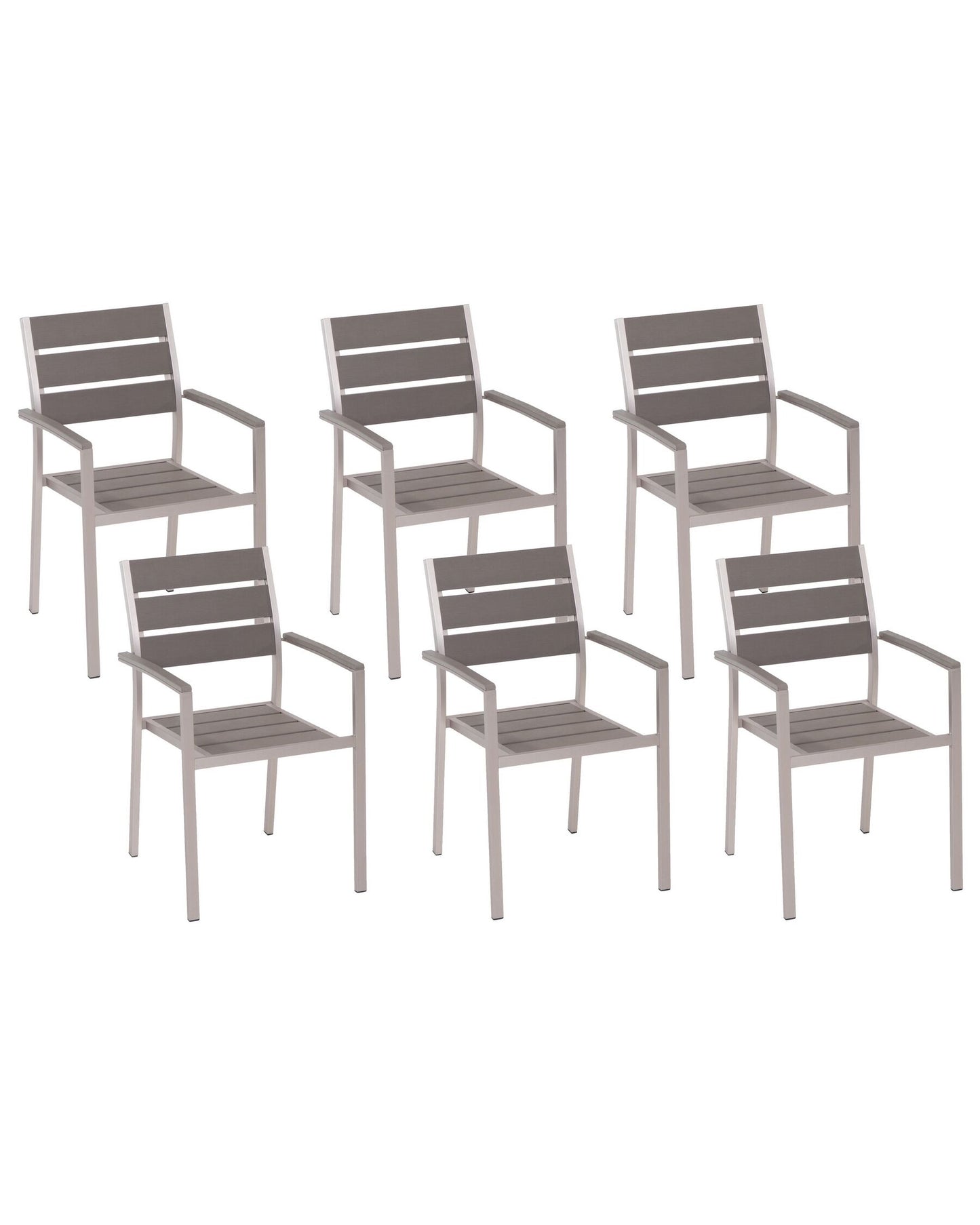 Garden Dining Set 6 Seater VERNIO Grey