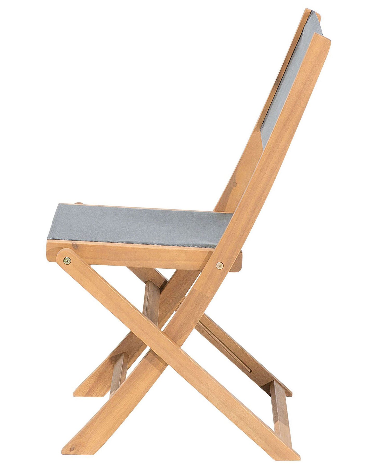 Set of 2 Garden Chairs CESANA Acacia Wood Light Brown