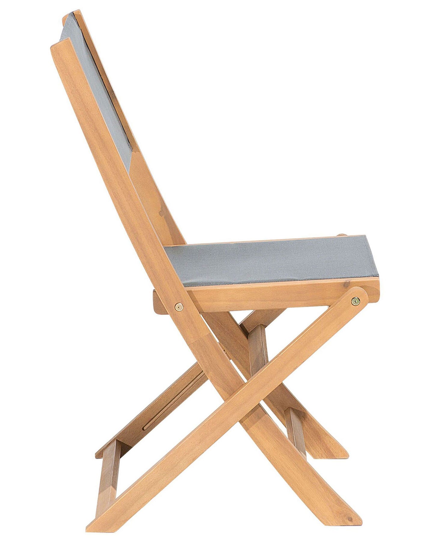 Set of 2 Garden Chairs CESANA Acacia Wood Light Brown