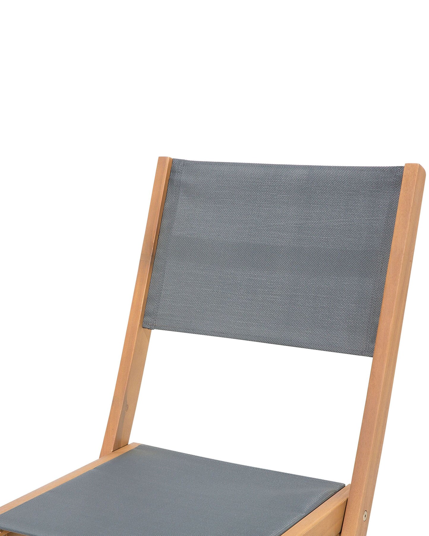 Set of 2 Garden Chairs CESANA Acacia Wood Light Brown
